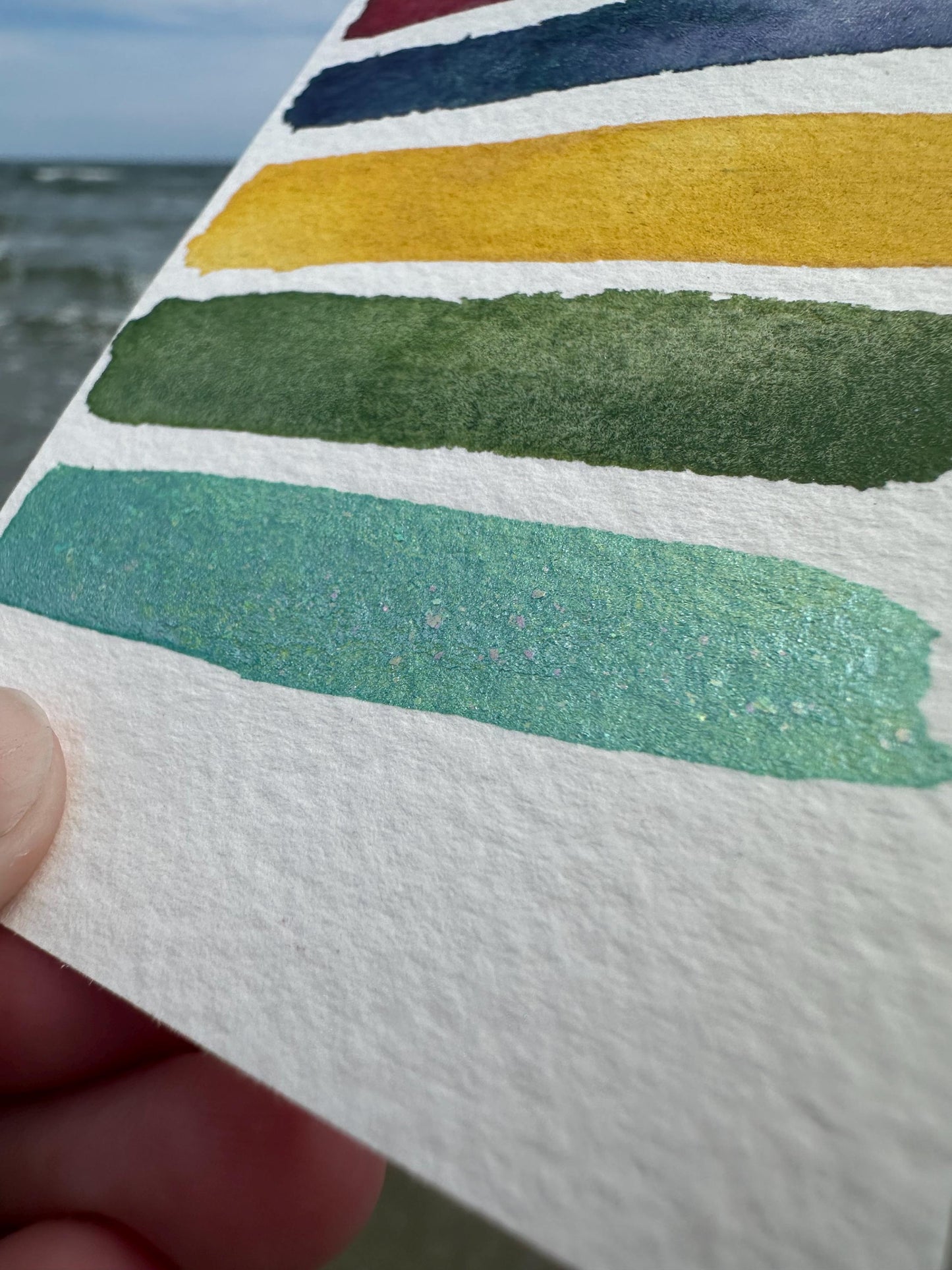 Opal & Mint HALF PAN Collab | Handmade Watercolors | Handmade Paint | Watercolors | Watercolor | Watercolor Artist |Shimmer Paint | Matte