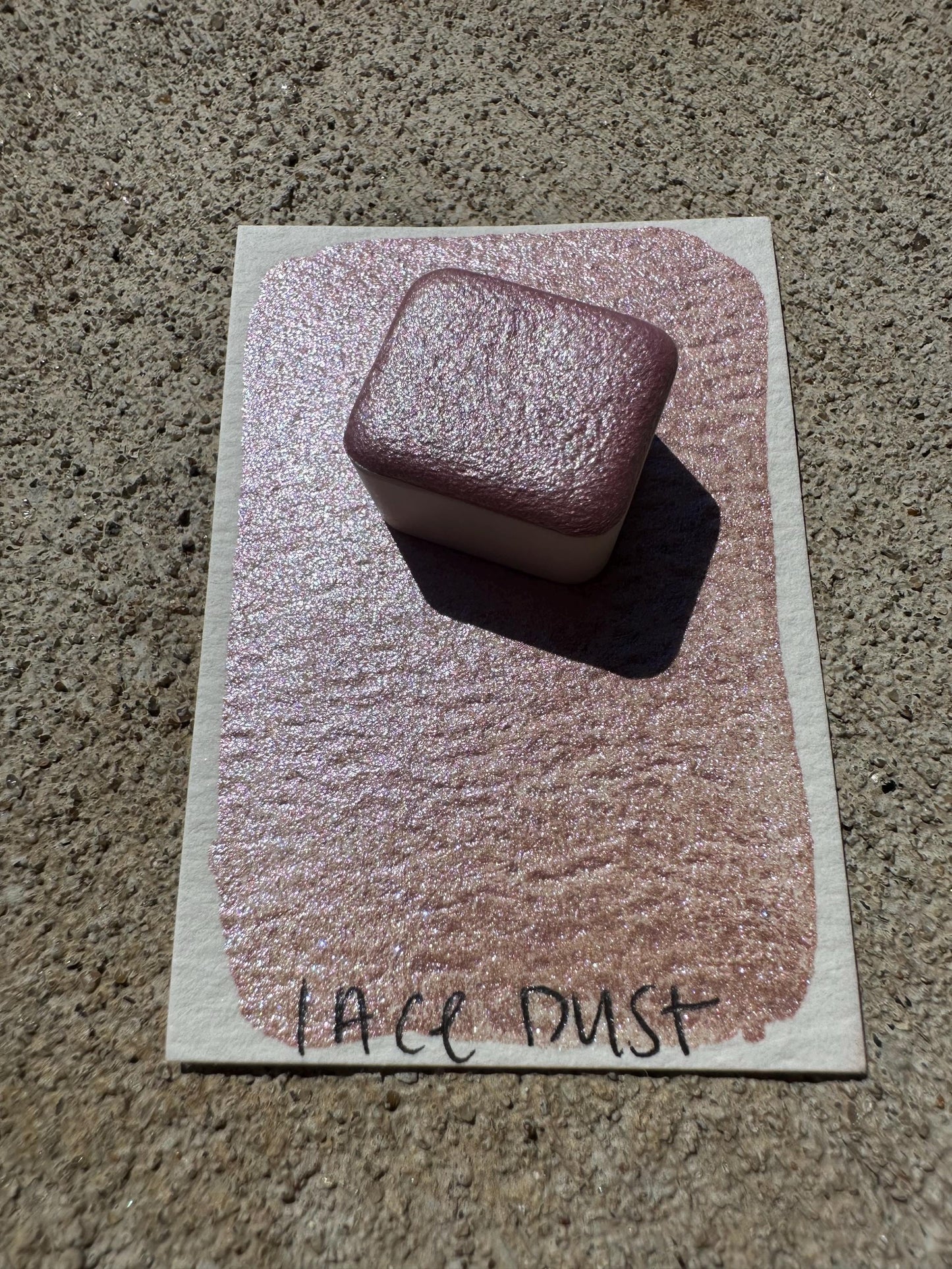 Lace Dust | Handmade Watercolors | Handmade Paint | Watercolors | Watercolor Artist | Handmade Cards | Glitter Watercolors |