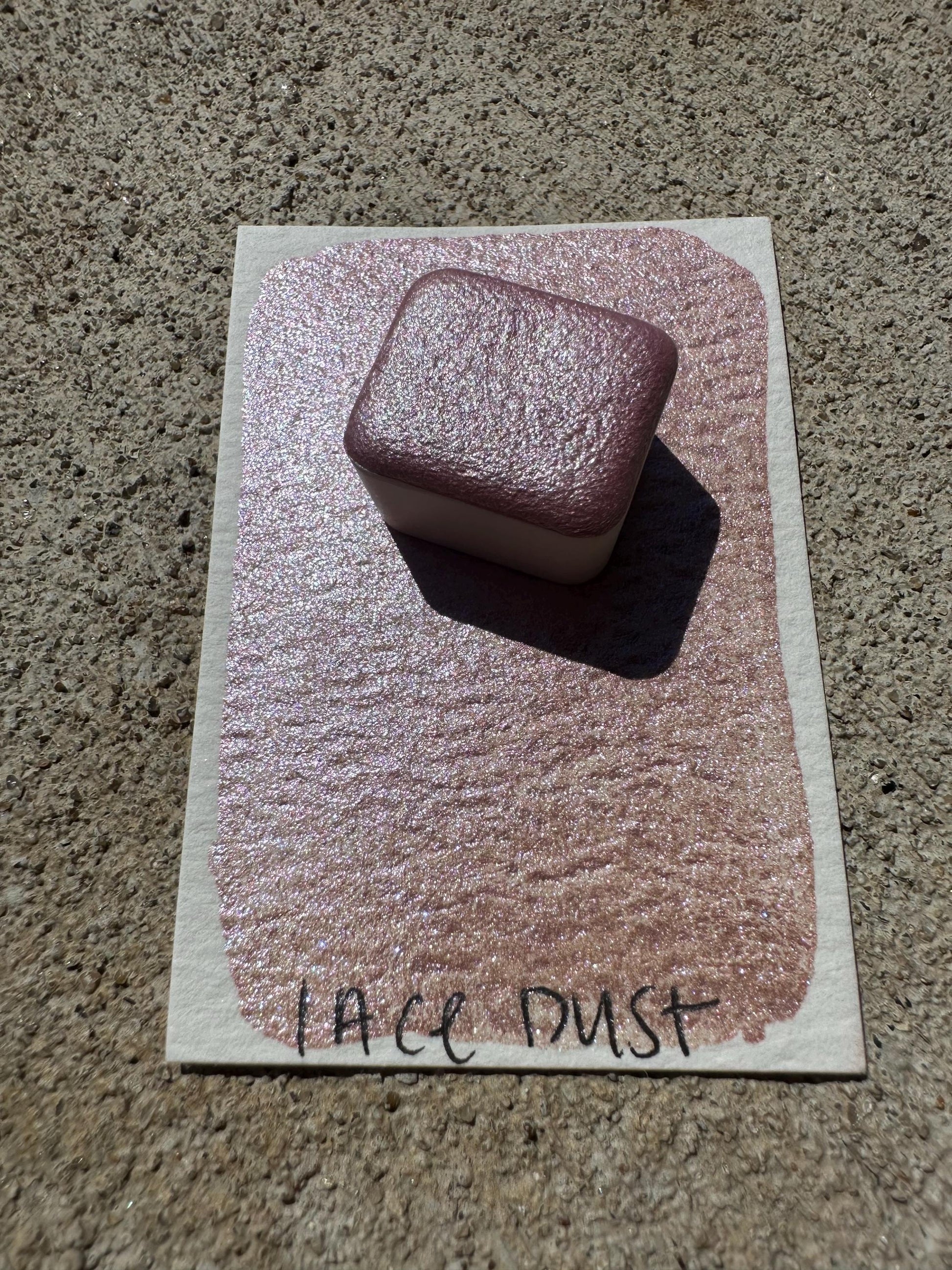 Lace Dust | Handmade Watercolors | Handmade Paint | Watercolors | Watercolor Artist | Handmade Cards | Glitter Watercolors |