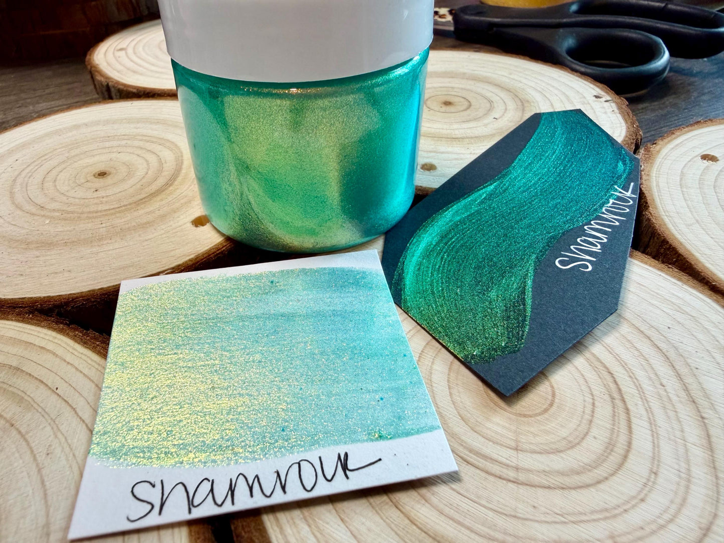 Shamrock | Handmade Acrylic Paint | Handmade Paint | Acrylic Artist | Watercolor | Acrylic Shimmer Artist