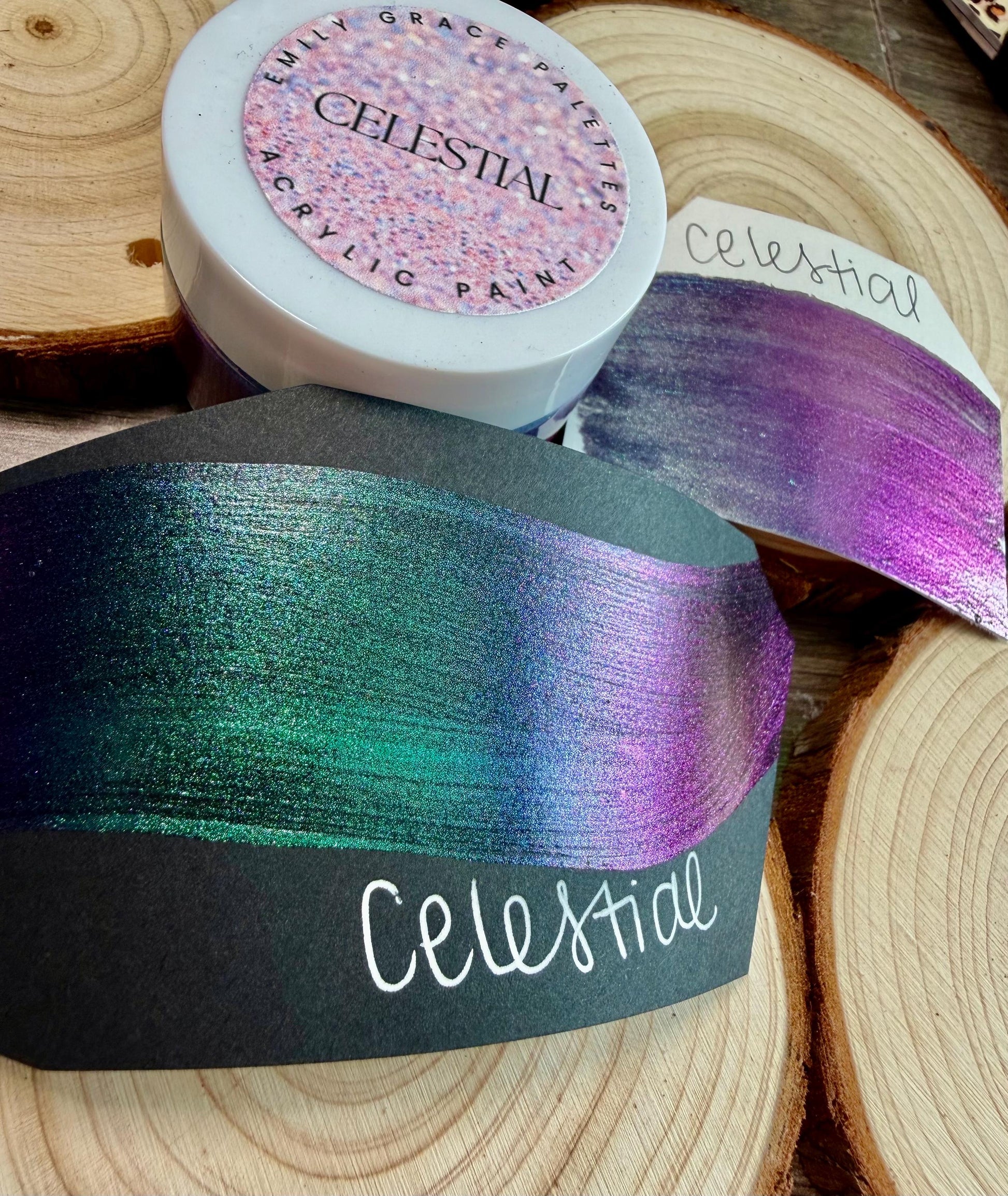 Celestial | Handmade Acrylic Paint | Handmade Paint | Acrylic Artist | Watercolor | Acrylic Shimmer Artist