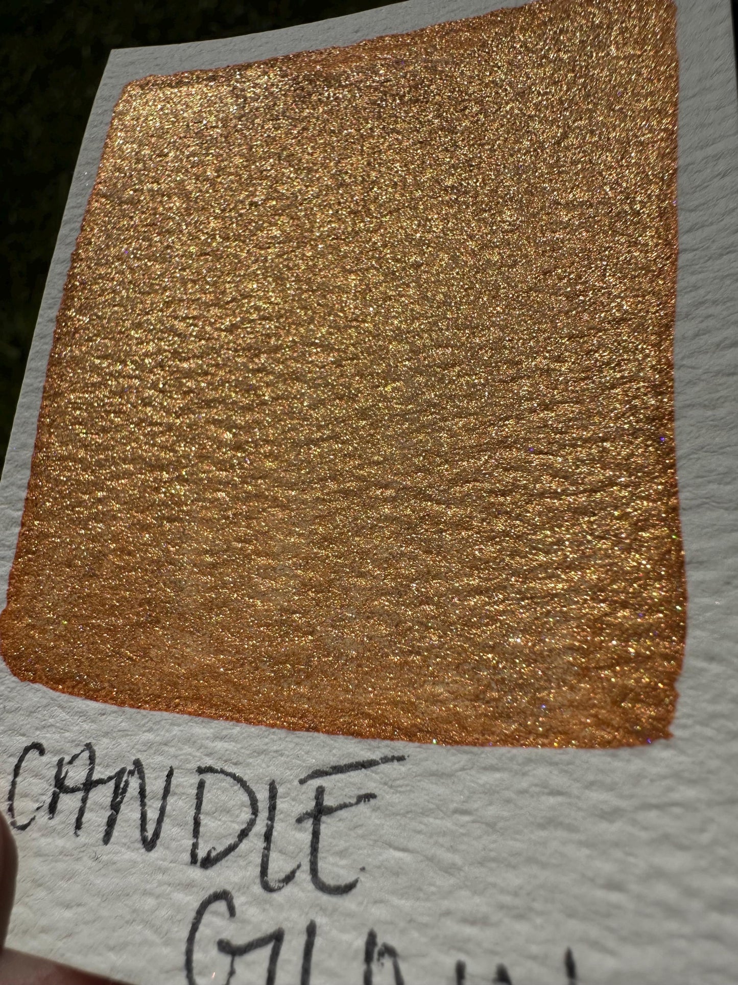 Candle Glow | Handmade Watercolors | Handmade Paint | Watercolors | Watercolor Artist | Handmade Cards | Glitter Watercolors |
