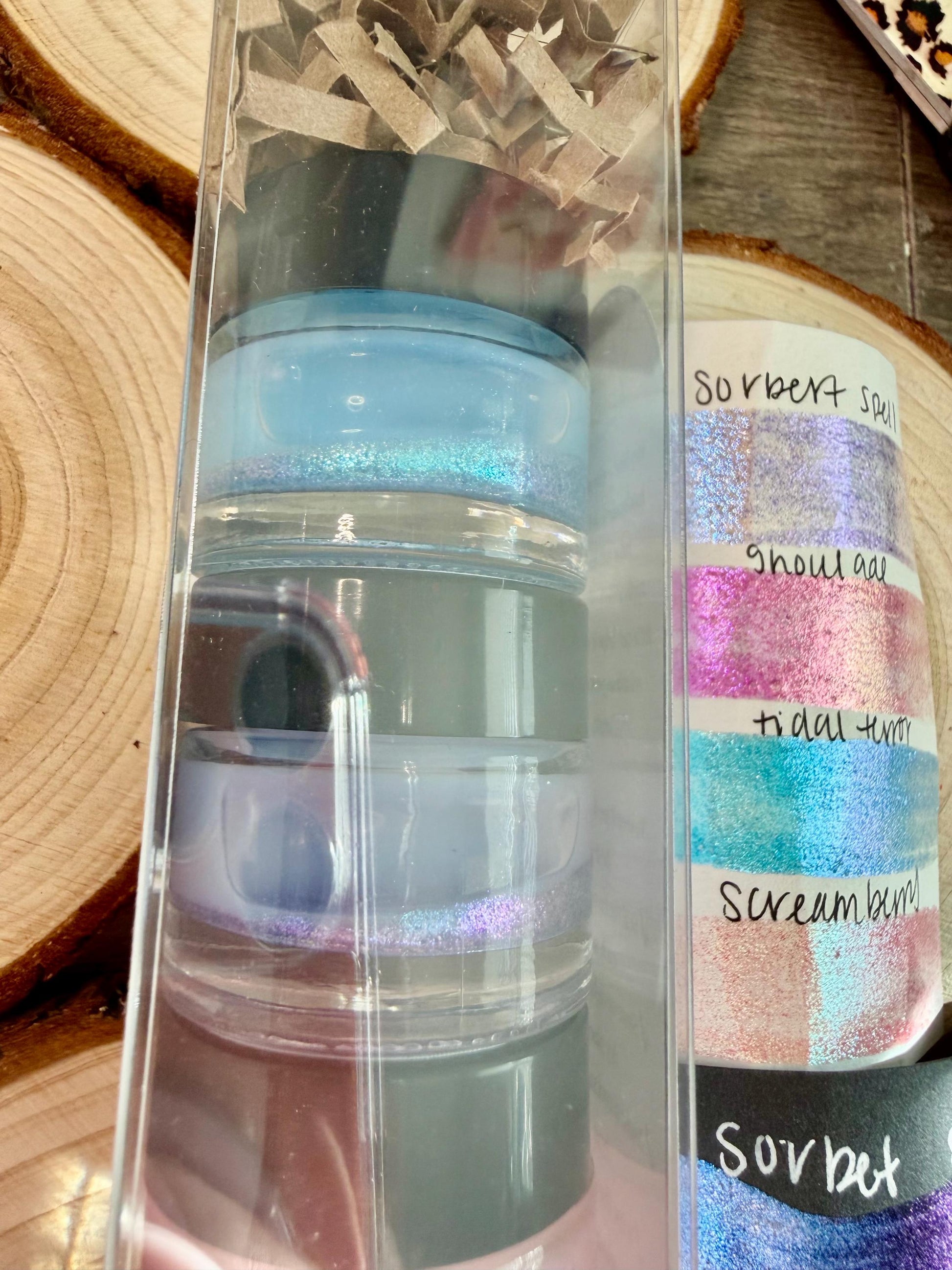 Summer Ween | 5 Gram Stocking Stuffer Set | Handmade Acrylic Paint | Handmade Paint | Acrylic Artist | Watercolor | Acrylic Shimmer Artist
