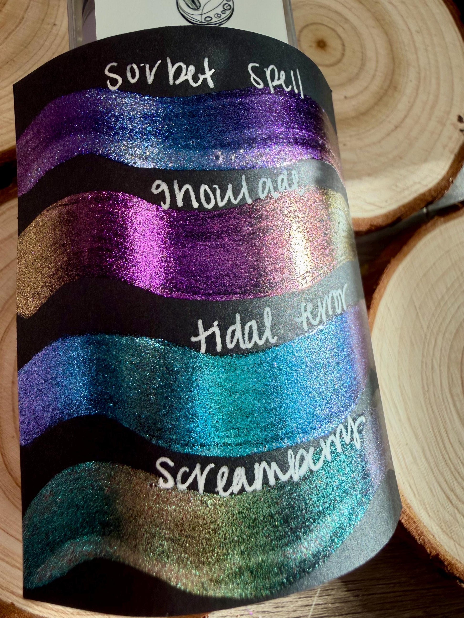 Summer Ween | 5 Gram Stocking Stuffer Set | Handmade Acrylic Paint | Handmade Paint | Acrylic Artist | Watercolor | Acrylic Shimmer Artist