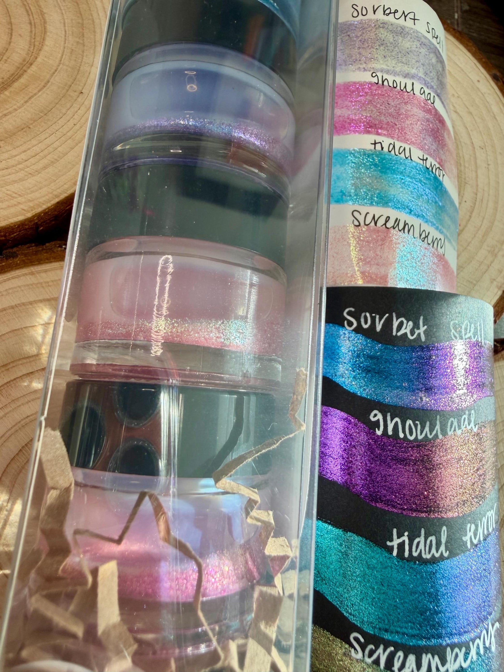 Summer Ween | 5 Gram Stocking Stuffer Set | Handmade Acrylic Paint | Handmade Paint | Acrylic Artist | Watercolor | Acrylic Shimmer Artist