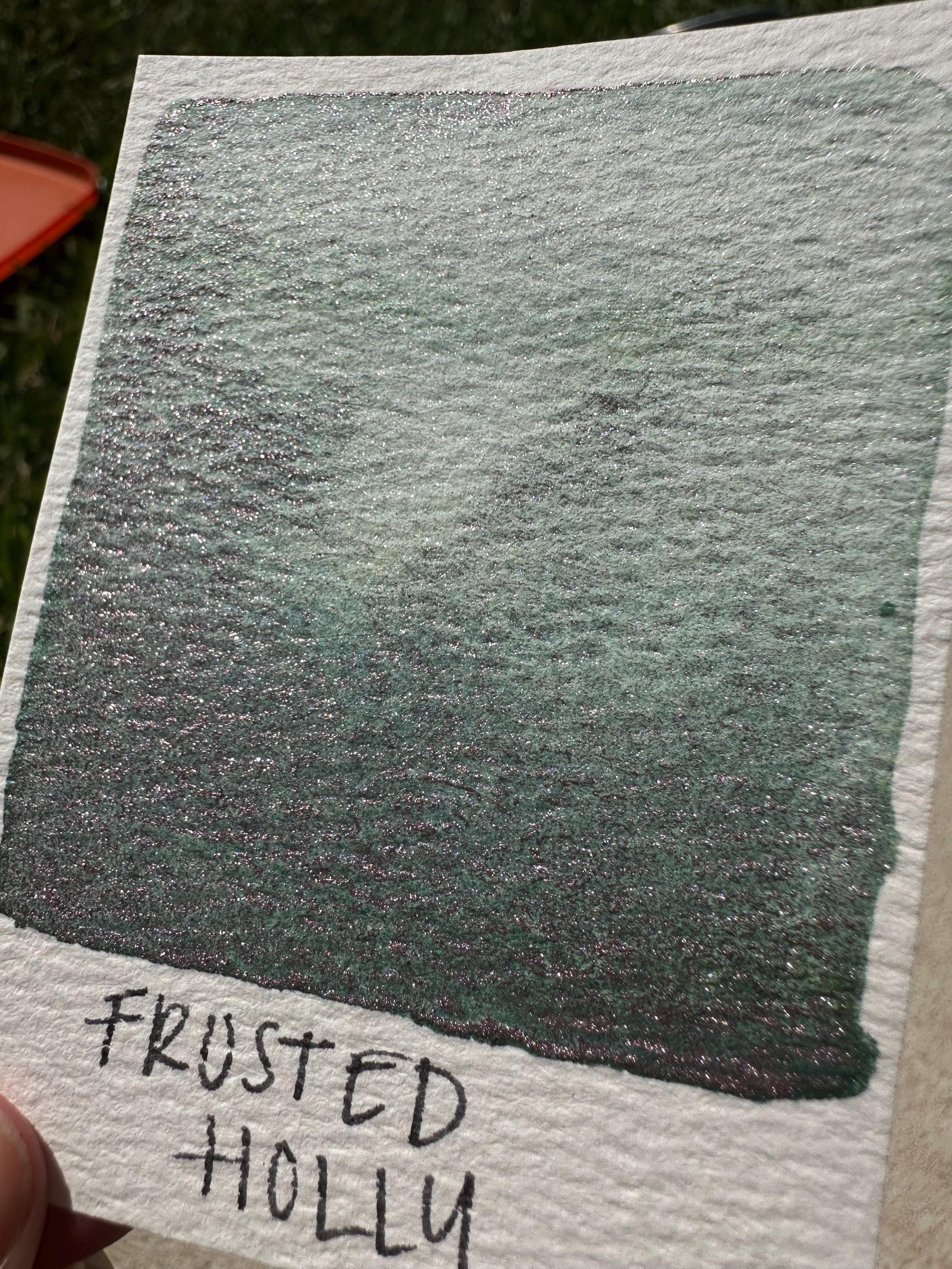 Frosted Holly | Handmade Watercolors | Handmade Paint | Watercolors | Watercolor Artist | Handmade Cards | OUT OF PRODUCTION