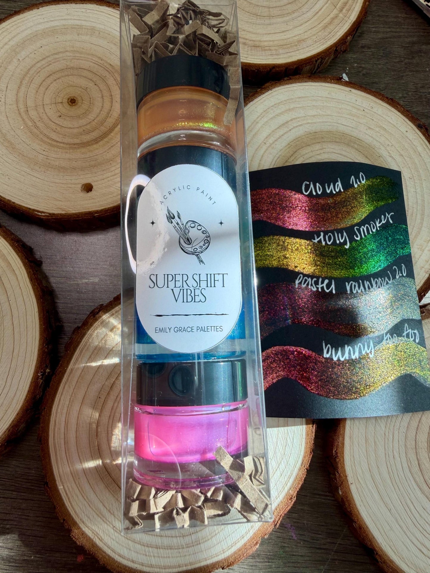 Super Shift | 5 Gram Stocking Stuffer Set | Handmade Acrylic Paint | Handmade Paint | Acrylic Artist | Watercolor | Acrylic Shimmer Artist