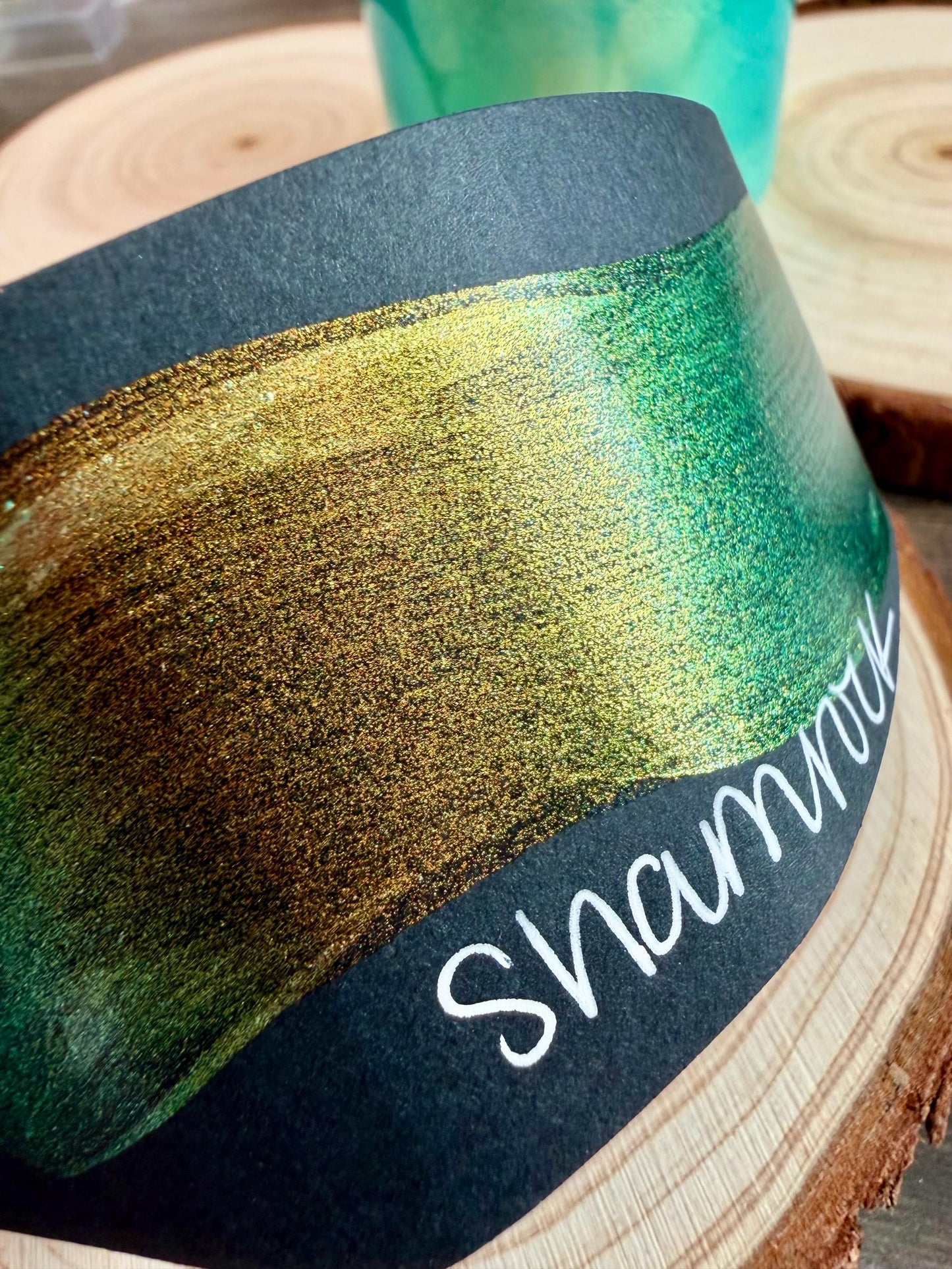 Shamrock | Handmade Acrylic Paint | Handmade Paint | Acrylic Artist | Watercolor | Acrylic Shimmer Artist