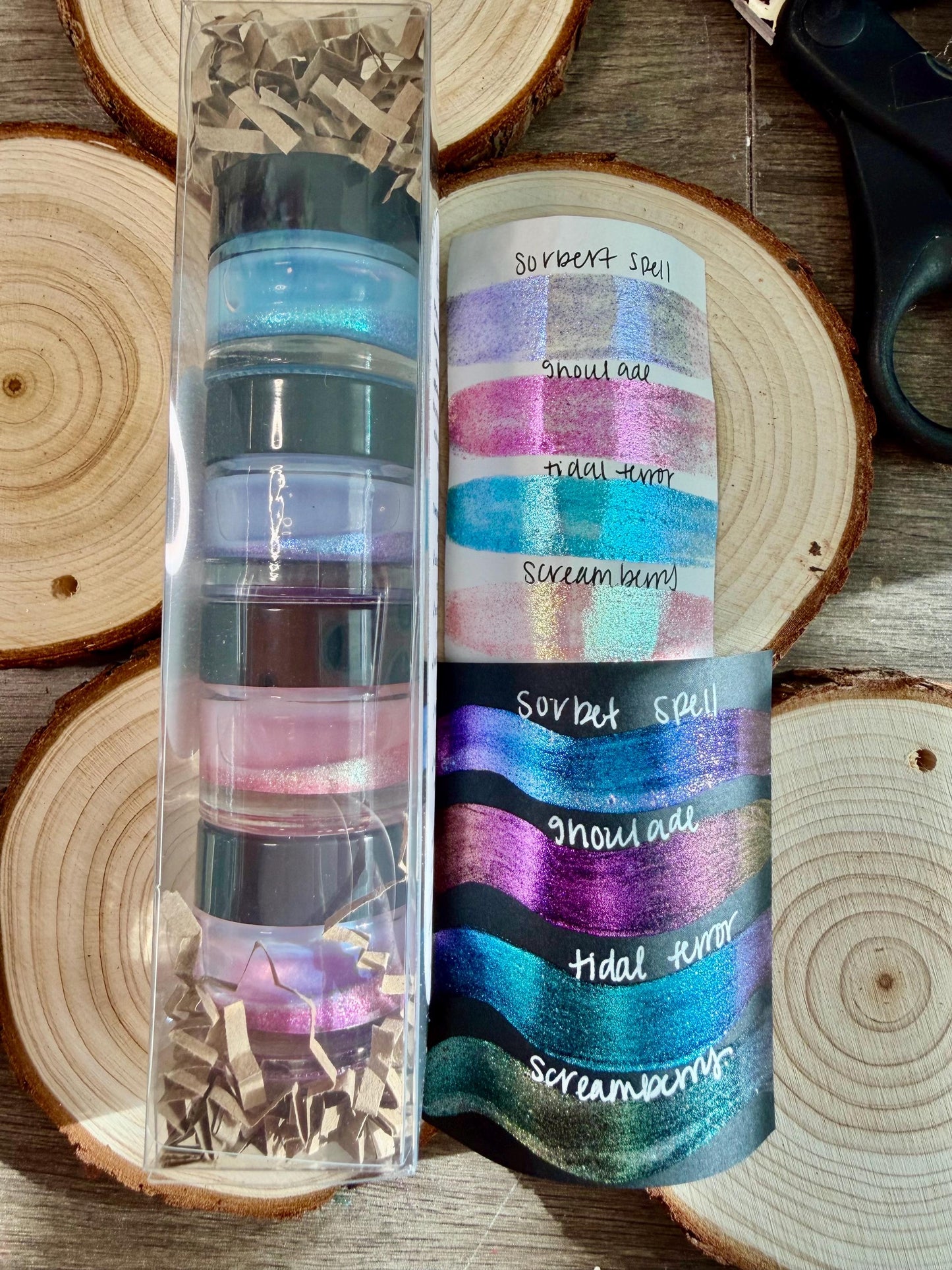 Summer Ween | 5 Gram Stocking Stuffer Set | Handmade Acrylic Paint | Handmade Paint | Acrylic Artist | Watercolor | Acrylic Shimmer Artist