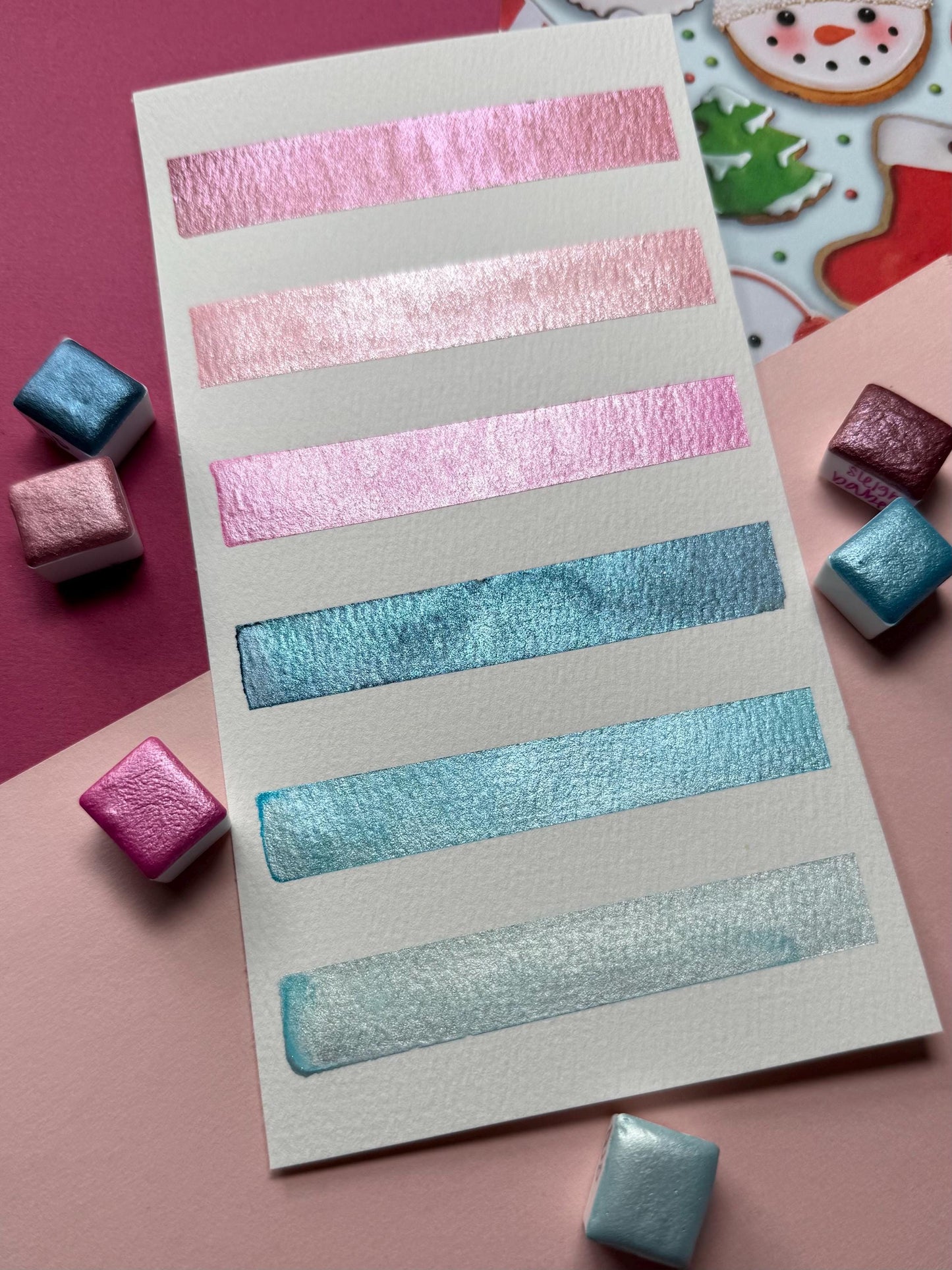 EmilyGracePalettes X OlivaJayDesigns | Winter Collab 2025 | Watercolors | Handmade Paint | Watercolors | Watercolor | Handmade Watercolors |
