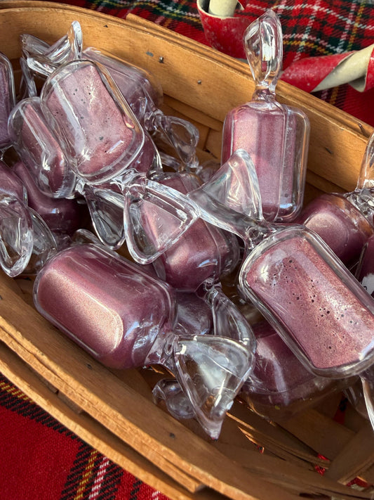 Candy Pans | Christmas Theme | LIMITED PAN | Handmade Watercolors | Handmade Paint | Calligraphy | Shimmer Paint