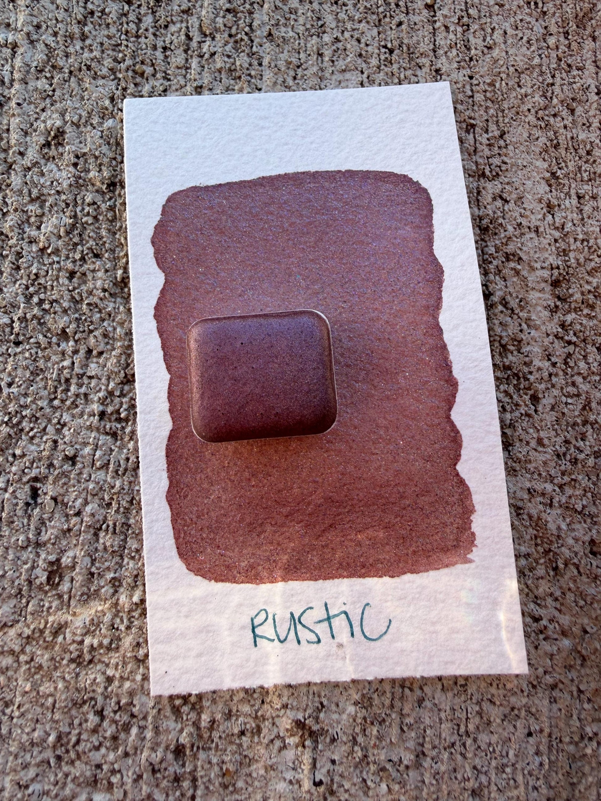 Rustic | HYBRID Matte & Shimmer Blend | Handmade Watercolors | Handmade Paint | Watercolors | Watercolor | Watercolor Artist