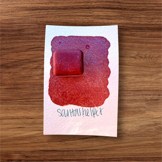 Santas Helper | Handmade Watercolors | Handmade Paint | Watercolors | Watercolor | Watercolor Artist | Flake Watercolor