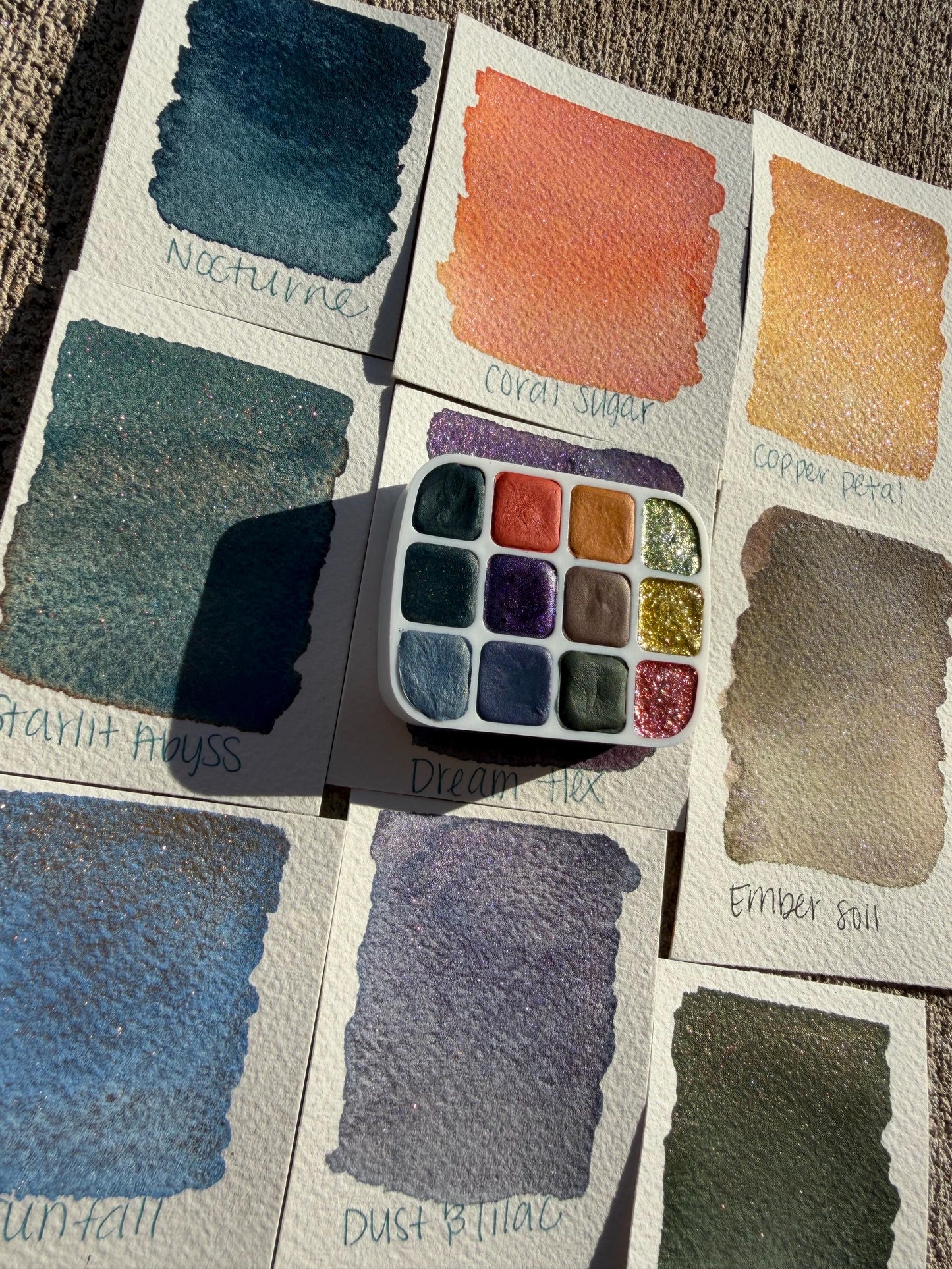 Watercolor Set | Watercolor Palette | Chrome Watercolors | Handmade Paint | Watercolors | Watercolor | Handmade Watercolors |