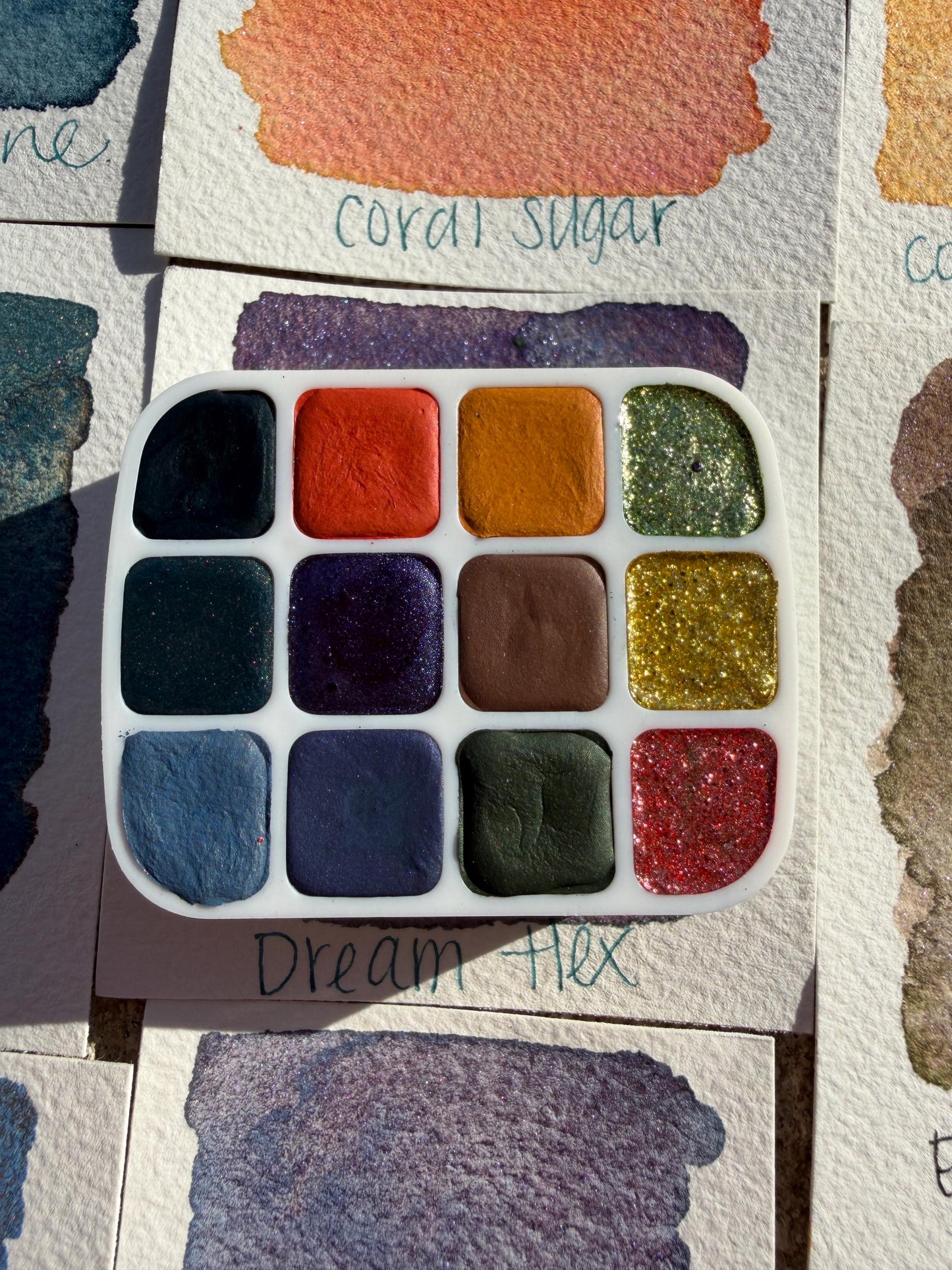 Watercolor Set | Watercolor Palette | Chrome Watercolors | Handmade Paint | Watercolors | Watercolor | Handmade Watercolors |