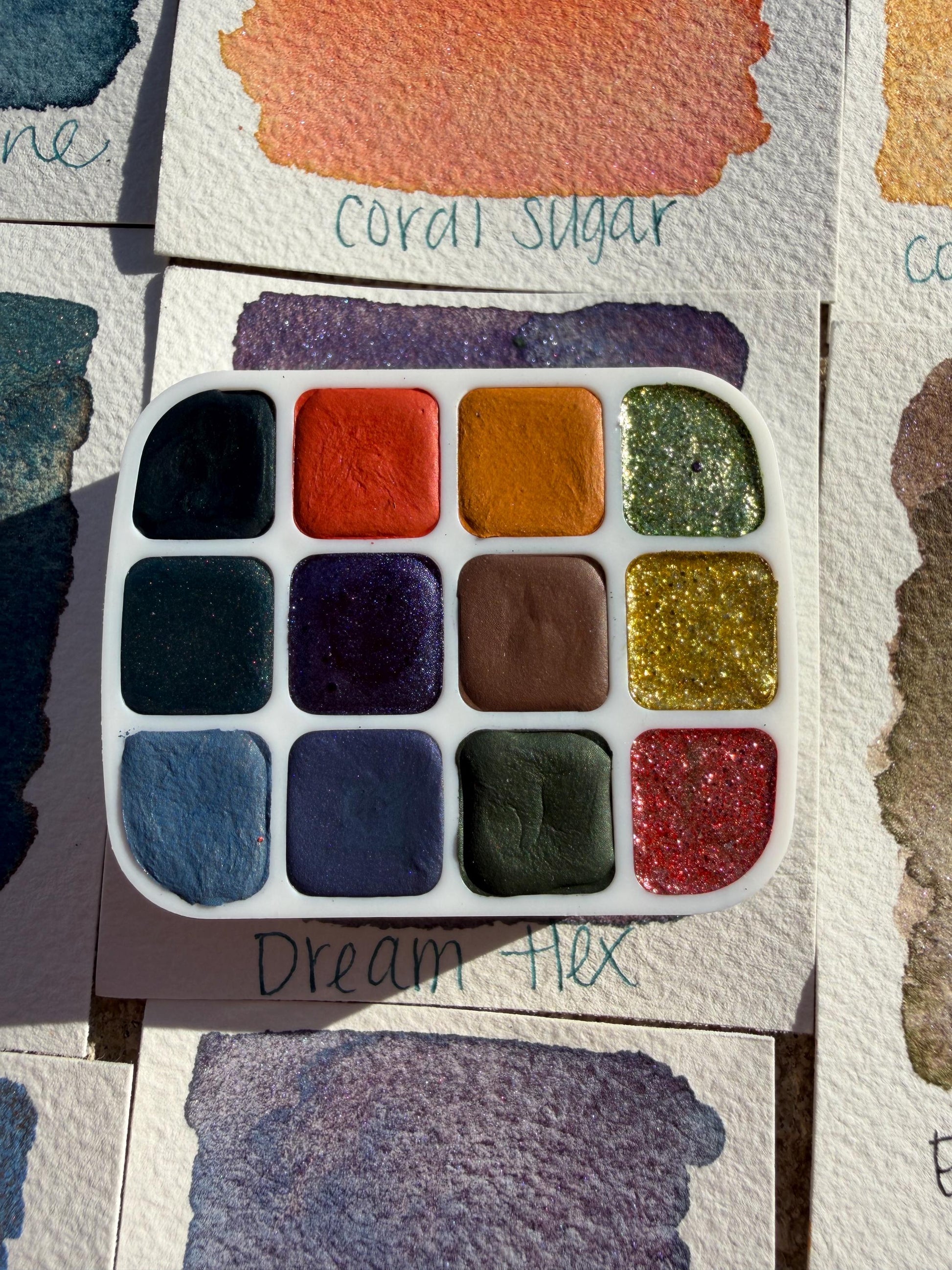 Watercolor Set | Watercolor Palette | Chrome Watercolors | Handmade Paint | Watercolors | Watercolor | Handmade Watercolors |