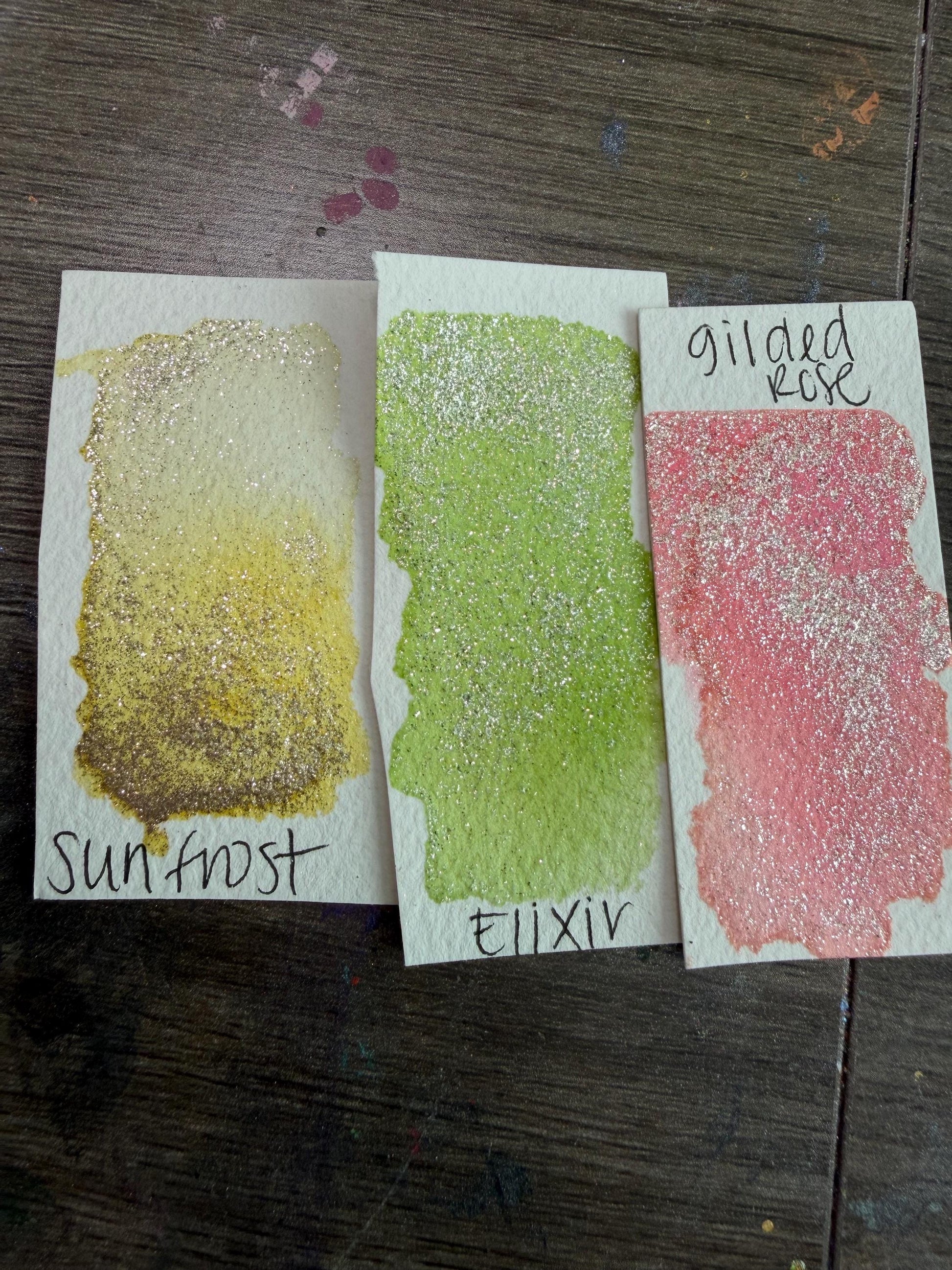 Heart Watercolor Set | Watercolor Palette | Chrome Watercolors | Handmade Paint | Watercolors | Watercolor | Handmade Watercolors |