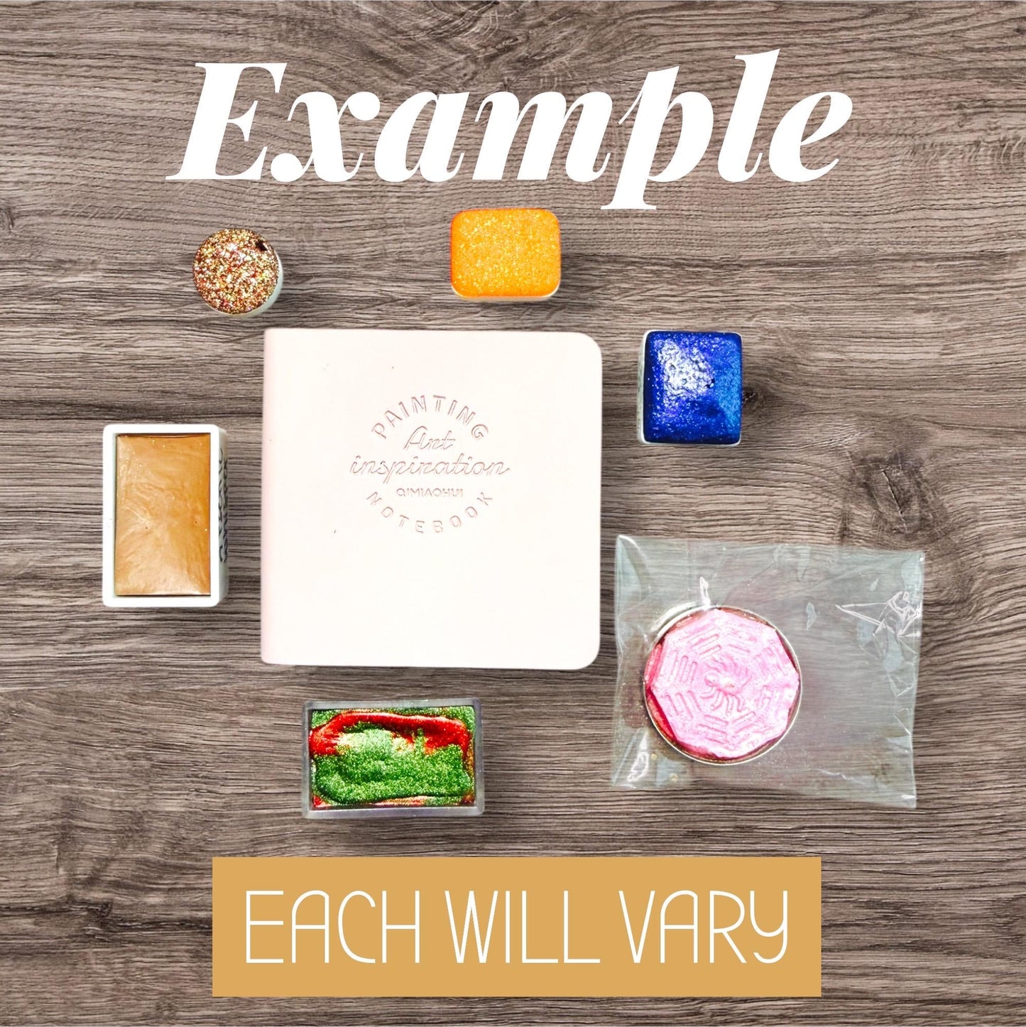 Watercolor Grab Bag – Mystery Art Supply Box – Choose Your Watercolor Book Color – Handmade Paint Surprise Bundle – Artist Gift