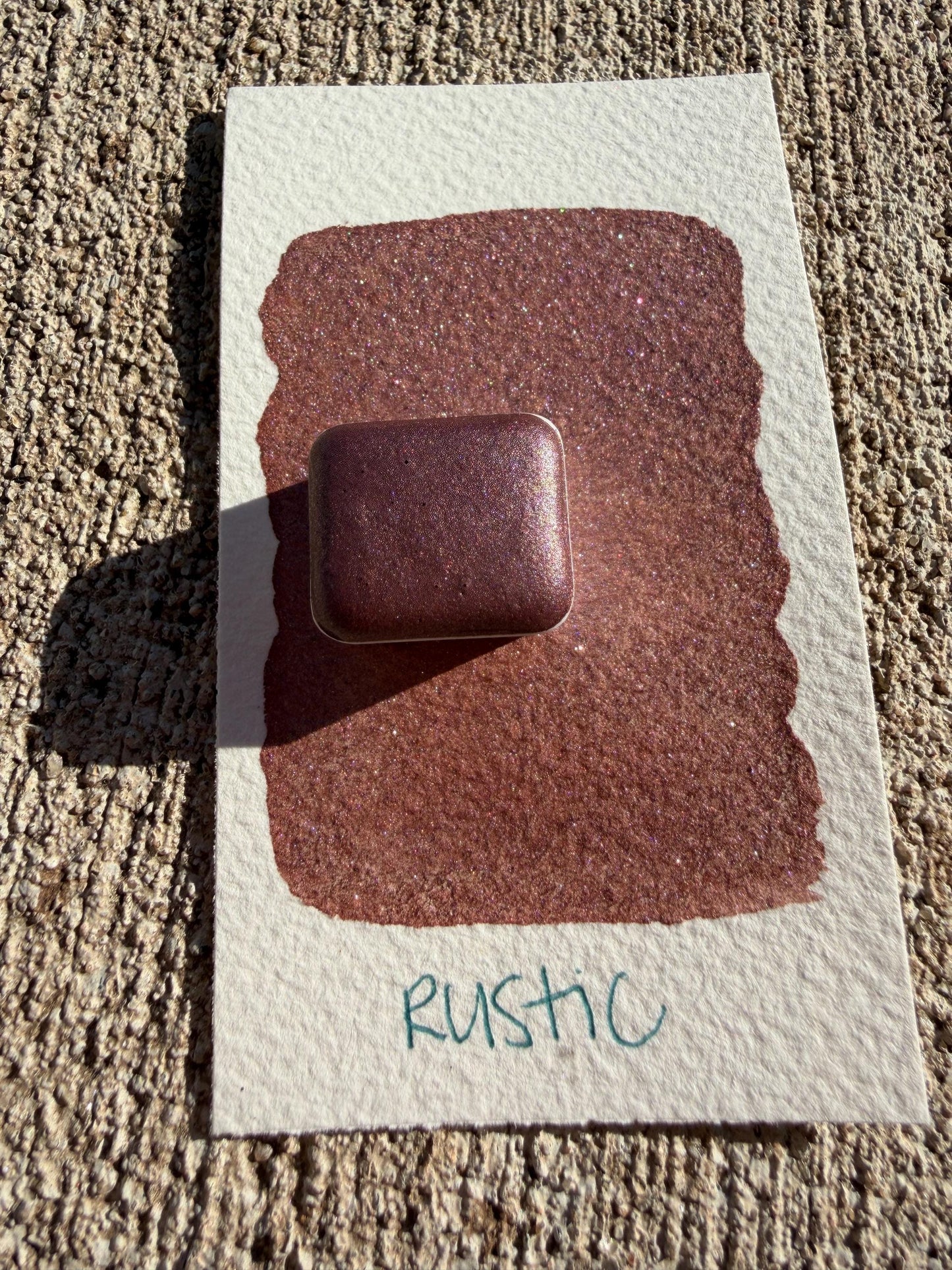 Rustic | HYBRID Matte & Shimmer Blend | Handmade Watercolors | Handmade Paint | Watercolors | Watercolor | Watercolor Artist