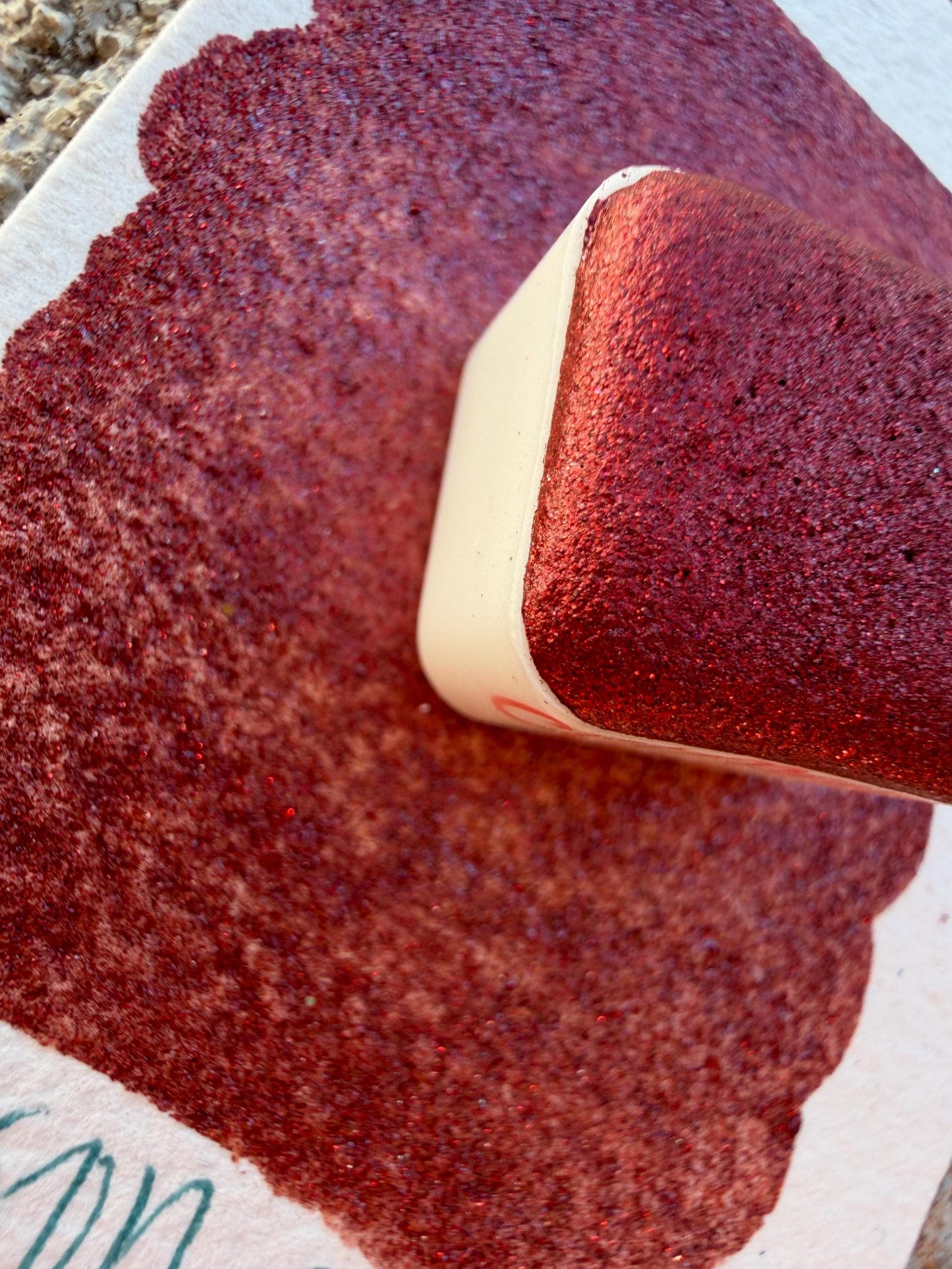 Crimson Noel | Handmade Watercolors | Handmade Paint | Watercolors | Watercolor | Watercolor Artist | Flake Watercolor