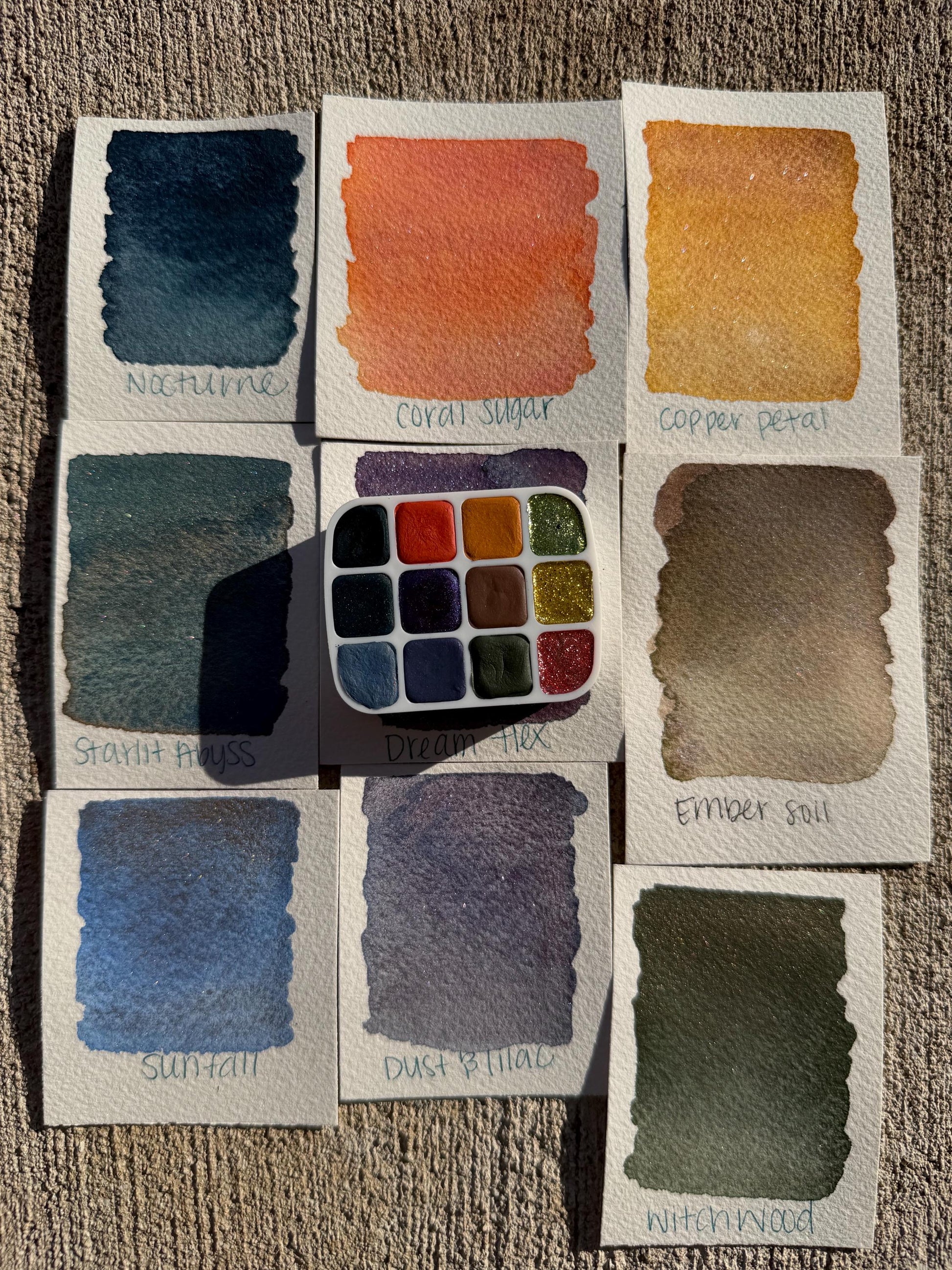 Watercolor Set | Watercolor Palette | Chrome Watercolors | Handmade Paint | Watercolors | Watercolor | Handmade Watercolors |