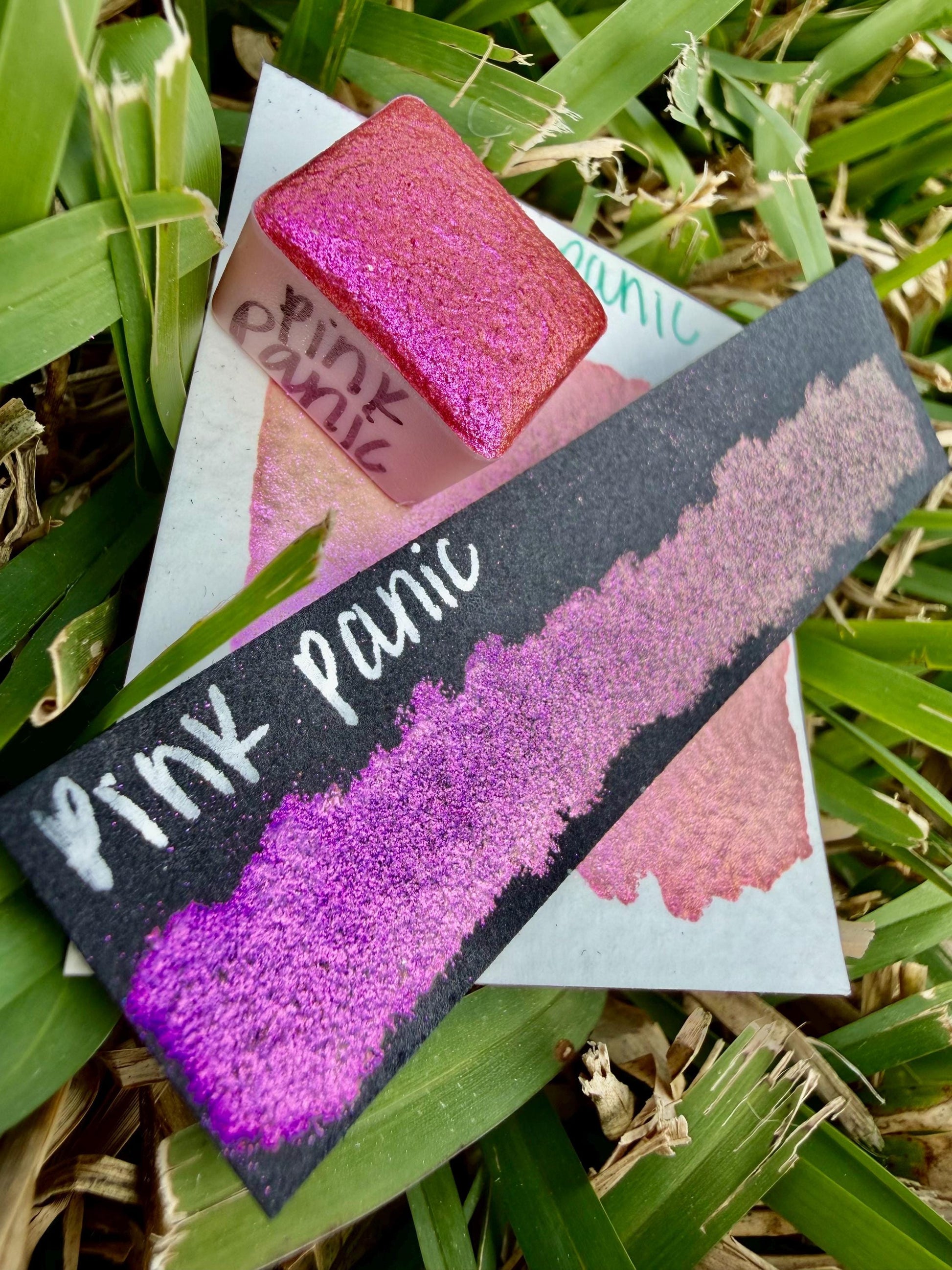 Pink Panic | Handmade Watercolors | Handmade Paint | Watercolors | Watercolor | Watercolor Artist | Shimmer Watercolors | High Shine Paint