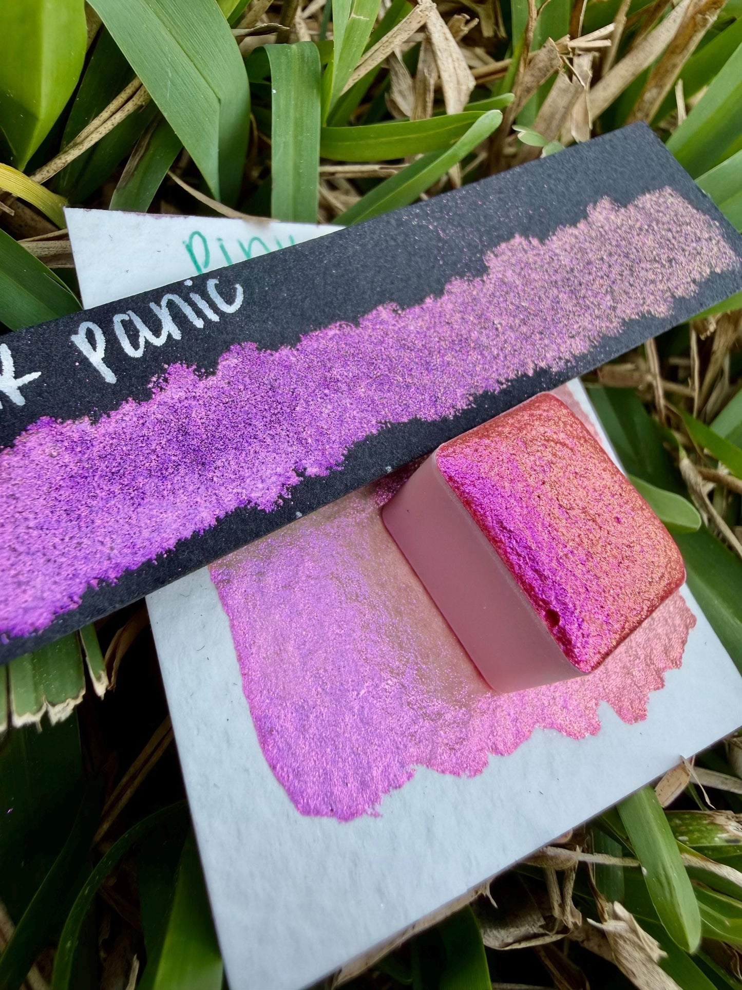 Pink Panic | Handmade Watercolors | Handmade Paint | Watercolors | Watercolor | Watercolor Artist | Shimmer Watercolors | High Shine Paint