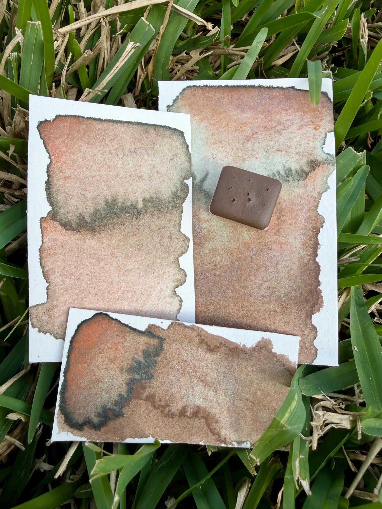 Spa Mud | HYBRID Matte & Shimmer Blend | Handmade Watercolors | Handmade Paint | Watercolors | Watercolor | Watercolor Artist
