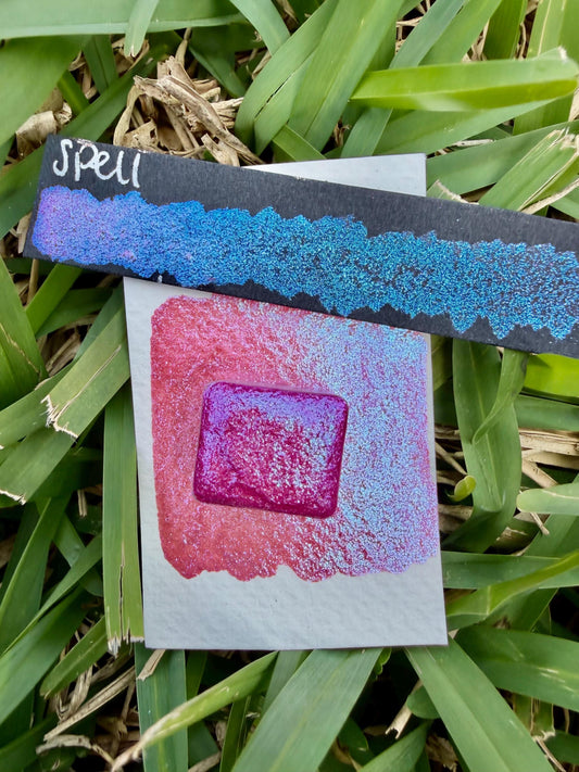 Spell | Handmade Watercolors | Handmade Paint | Watercolors | Watercolor | Watercolor Artist | Shimmer Watercolors | High Shine Paint