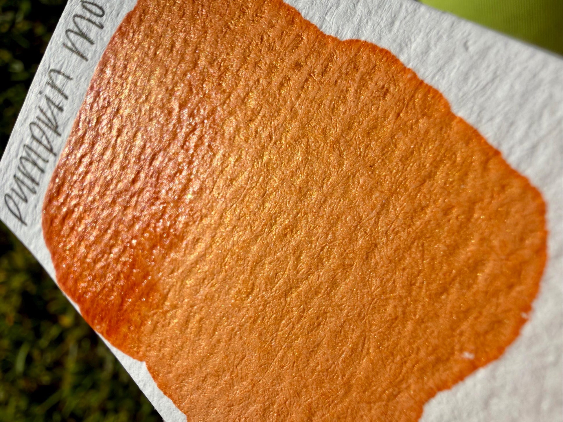 Pumpkin Moon | Dip Pen Ink | Handmade Ink | Calligrapby | Stencils | Handmade Cards| Watercolor | Colorshift Ink | Shimmer Ink | Nib Ink