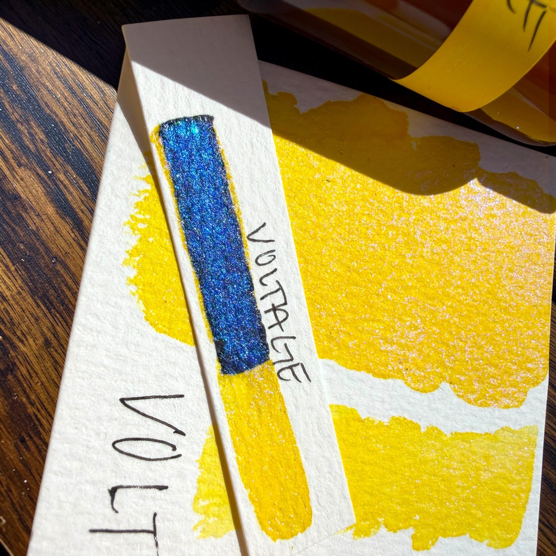 Voltage | Shimmer Ink | Handmade Ink | Calligraphy | Handmade Cards | Watercolor Ink | Colorshift Ink | Drawing Ink | Art Ink | Ink
