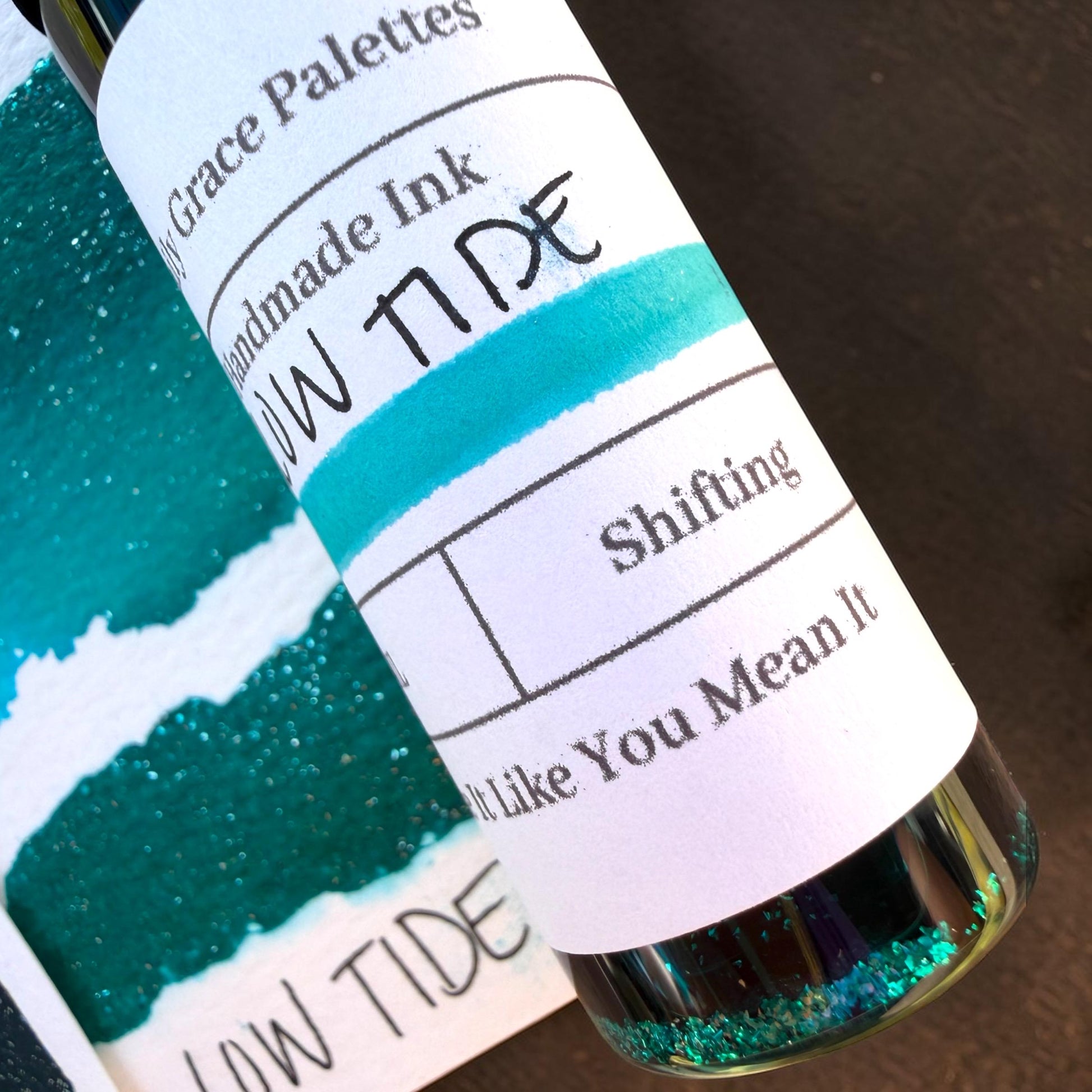 Low Tide | Shimmer Ink | Handmade Ink | Calligraphy | Handmade Cards | Watercolor Ink | Colorshift Ink | Drawing Ink | Art Ink | Ink