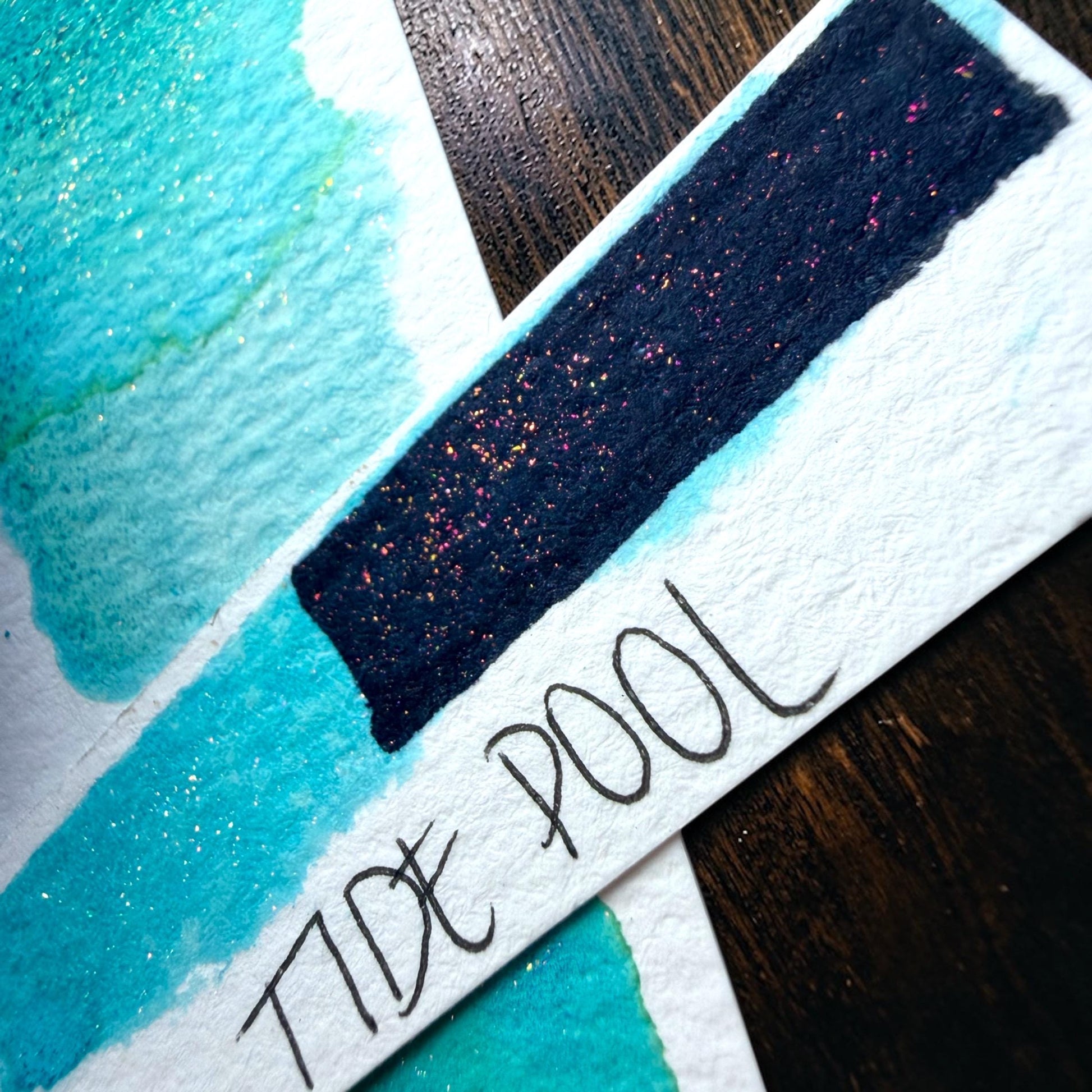 Tide Pool | Shimmer Ink | Handmade Ink | Calligraphy | Handmade Cards | Watercolor Ink | Colorshift Ink | Drawing Ink | Art Ink | Ink