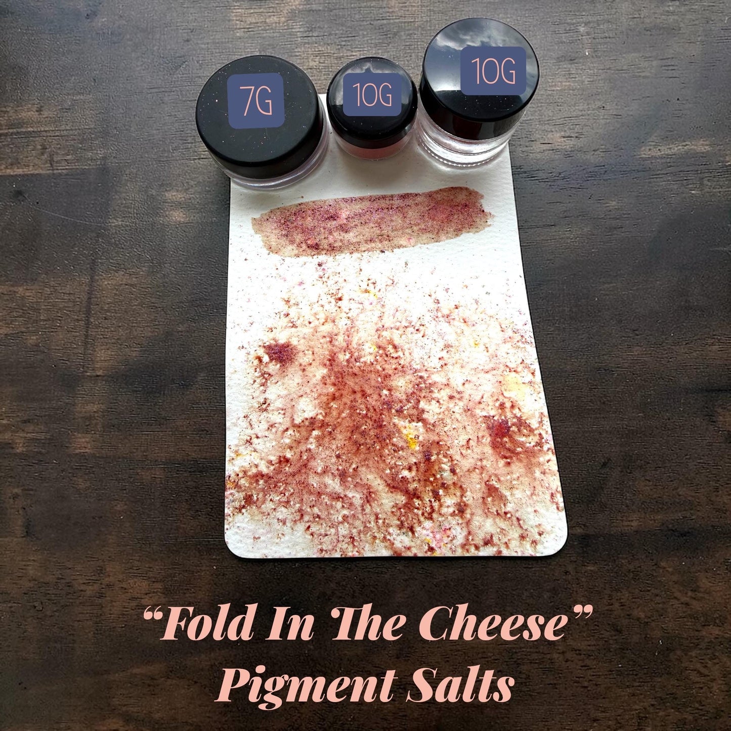 Fold In The Cheese | Handmade Pigment Salts Watercolor | Color Burst Texture Paint | Sparkly Mica Pigment Crystals | Unique Art Supply