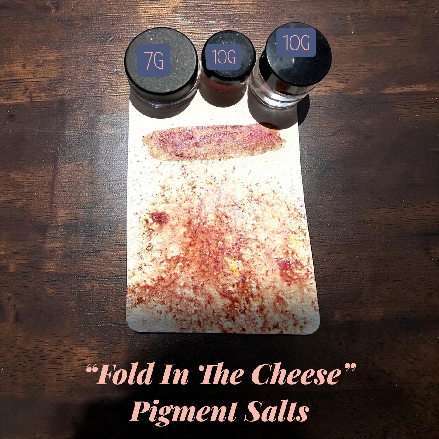 Fold In The Cheese | Handmade Pigment Salts Watercolor | Color Burst Texture Paint | Sparkly Mica Pigment Crystals | Unique Art Supply