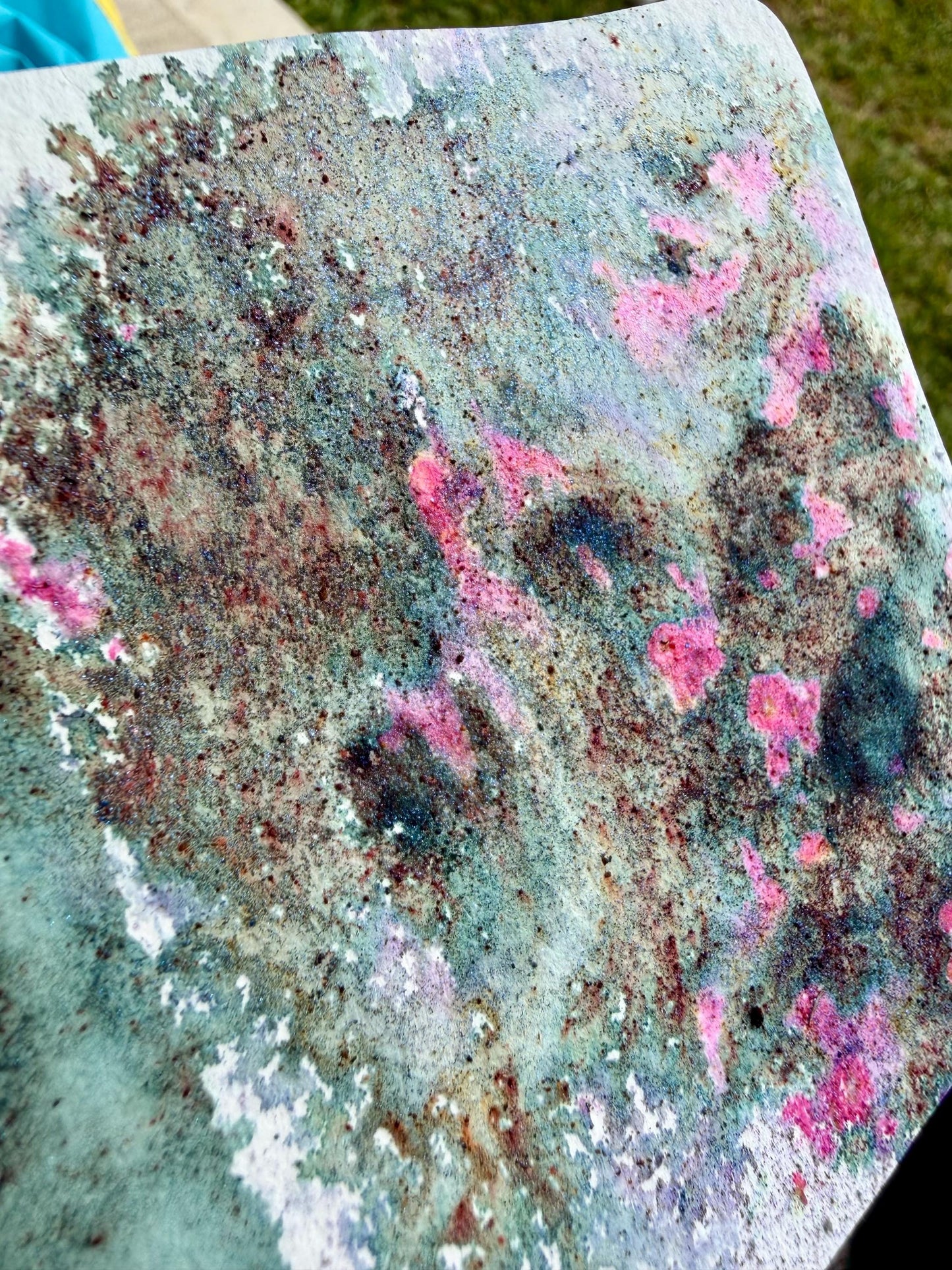 Devil’s Lettuce | Handmade Pigment Salts Watercolor | Color Burst Texture Paint | Sparkly Mica Pigment Crystals | Unique Art Supply