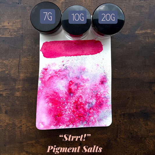 Strrt! | Handmade Pigment Salts Watercolor | Color Burst Texture Paint | Sparkly Mica Pigment Crystals | Unique Art Supply