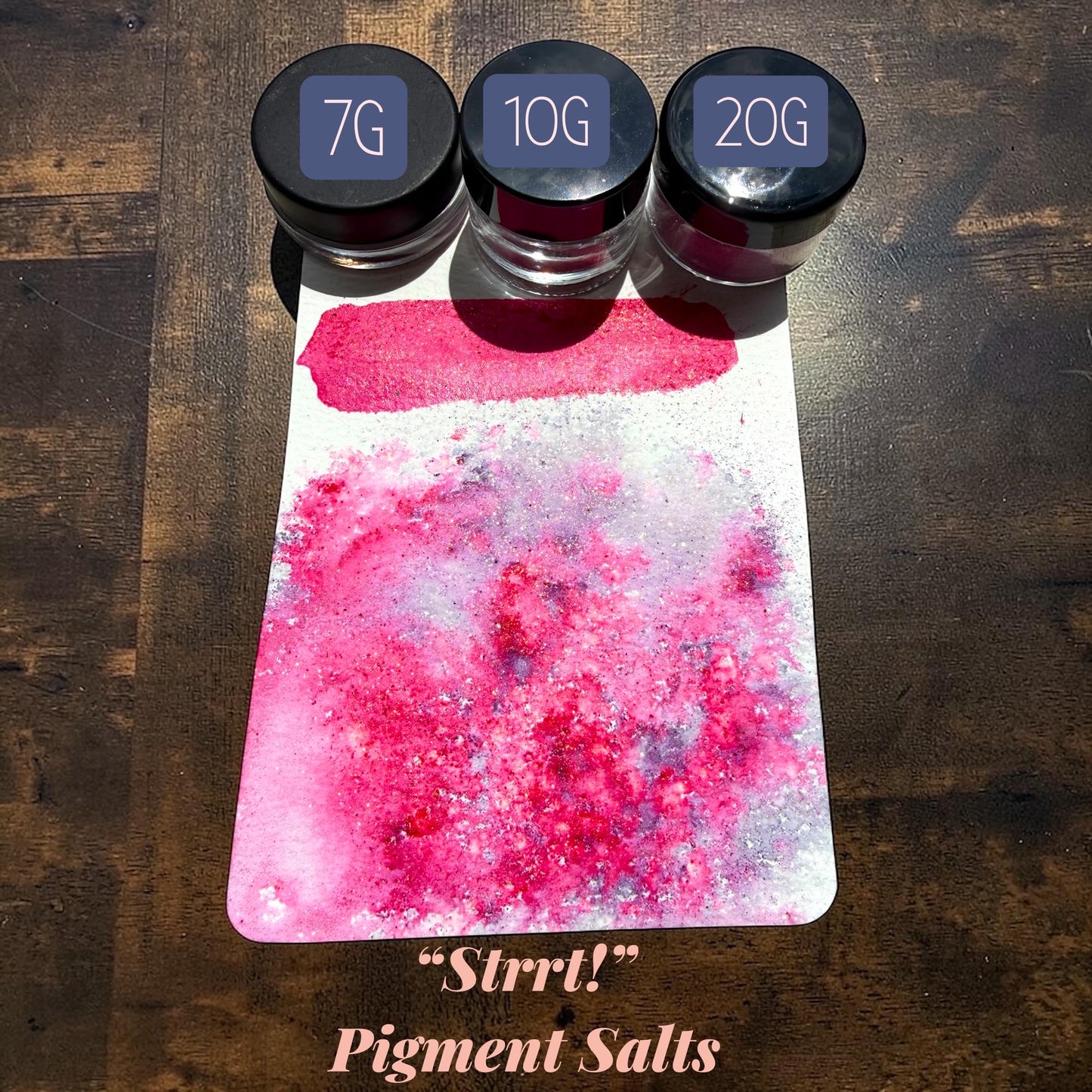 Strrt! | Handmade Pigment Salts Watercolor | Color Burst Texture Paint | Sparkly Mica Pigment Crystals | Unique Art Supply