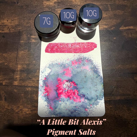 A Little Bit Alexis | Handmade Pigment Salts Watercolor | Color Burst Texture Paint | Sparkly Mica Pigment Crystals | Unique Art Supply