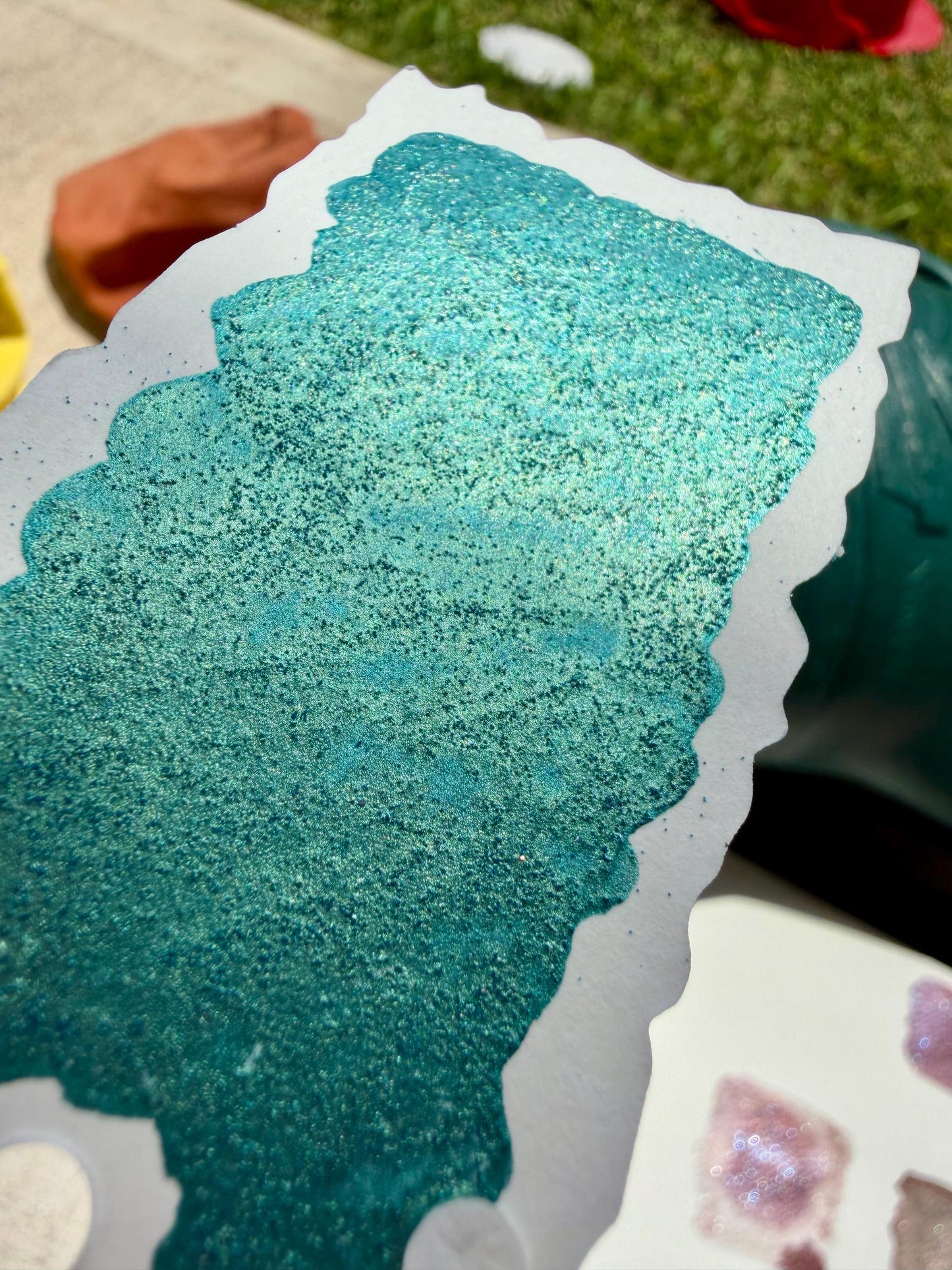 Envy | Handmade Watercolors | Handmade Paint | Watercolors | Watercolor Artist | Shimmer Watercolors | High Shine Paint
