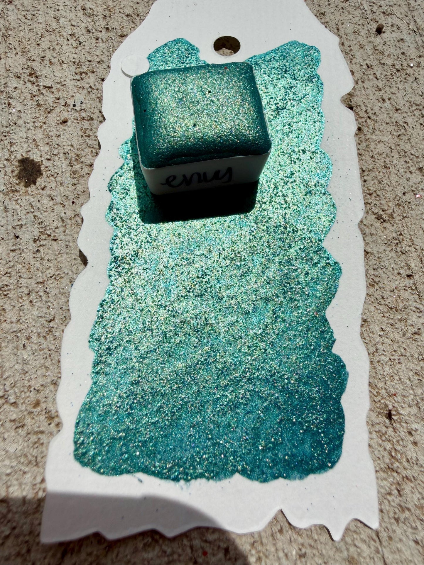 Envy | Handmade Watercolors | Handmade Paint | Watercolors | Watercolor Artist | Shimmer Watercolors | High Shine Paint
