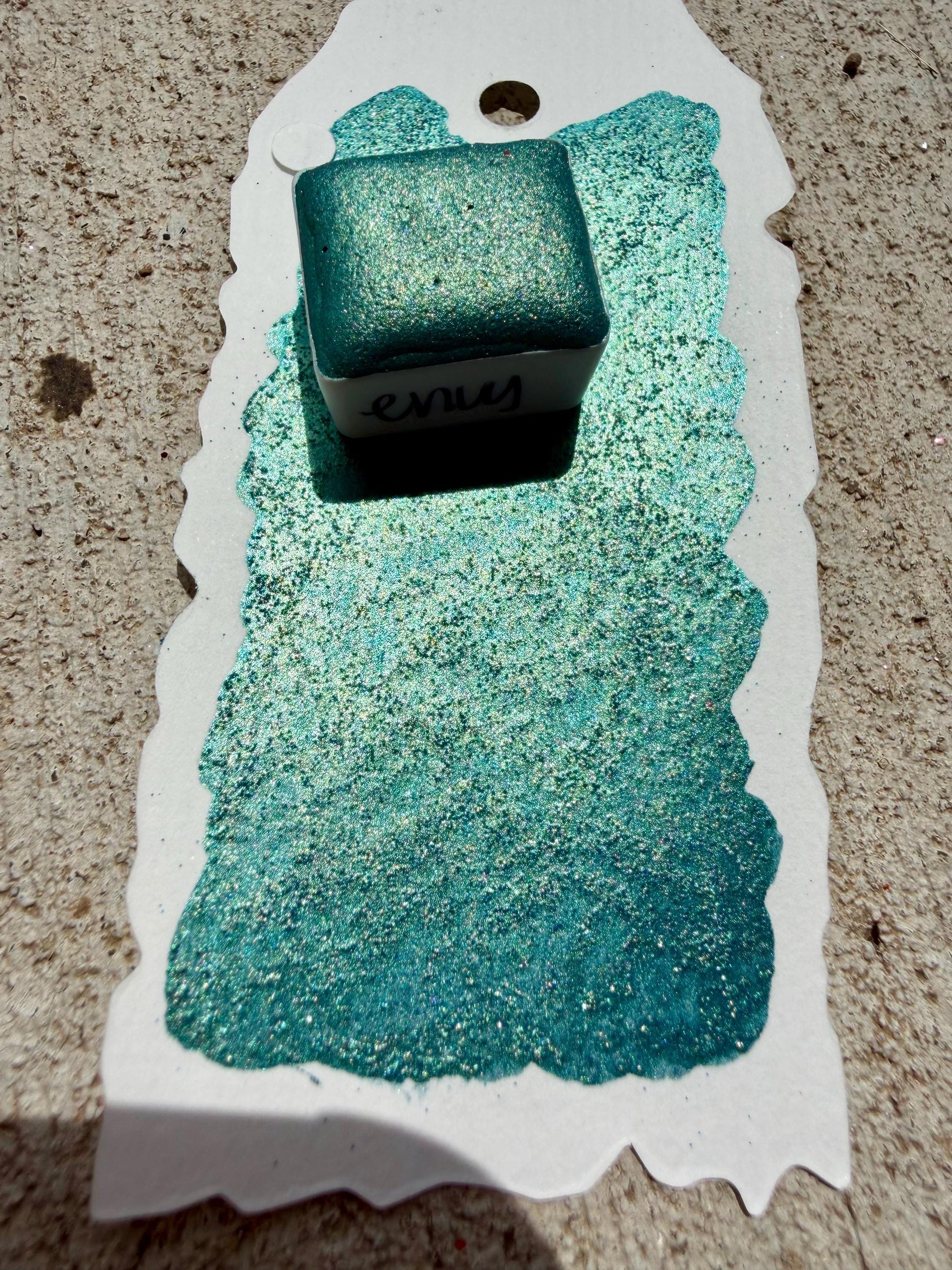 Envy | Handmade Watercolors | Handmade Paint | Watercolors | Watercolor Artist | Shimmer Watercolors | High Shine Paint