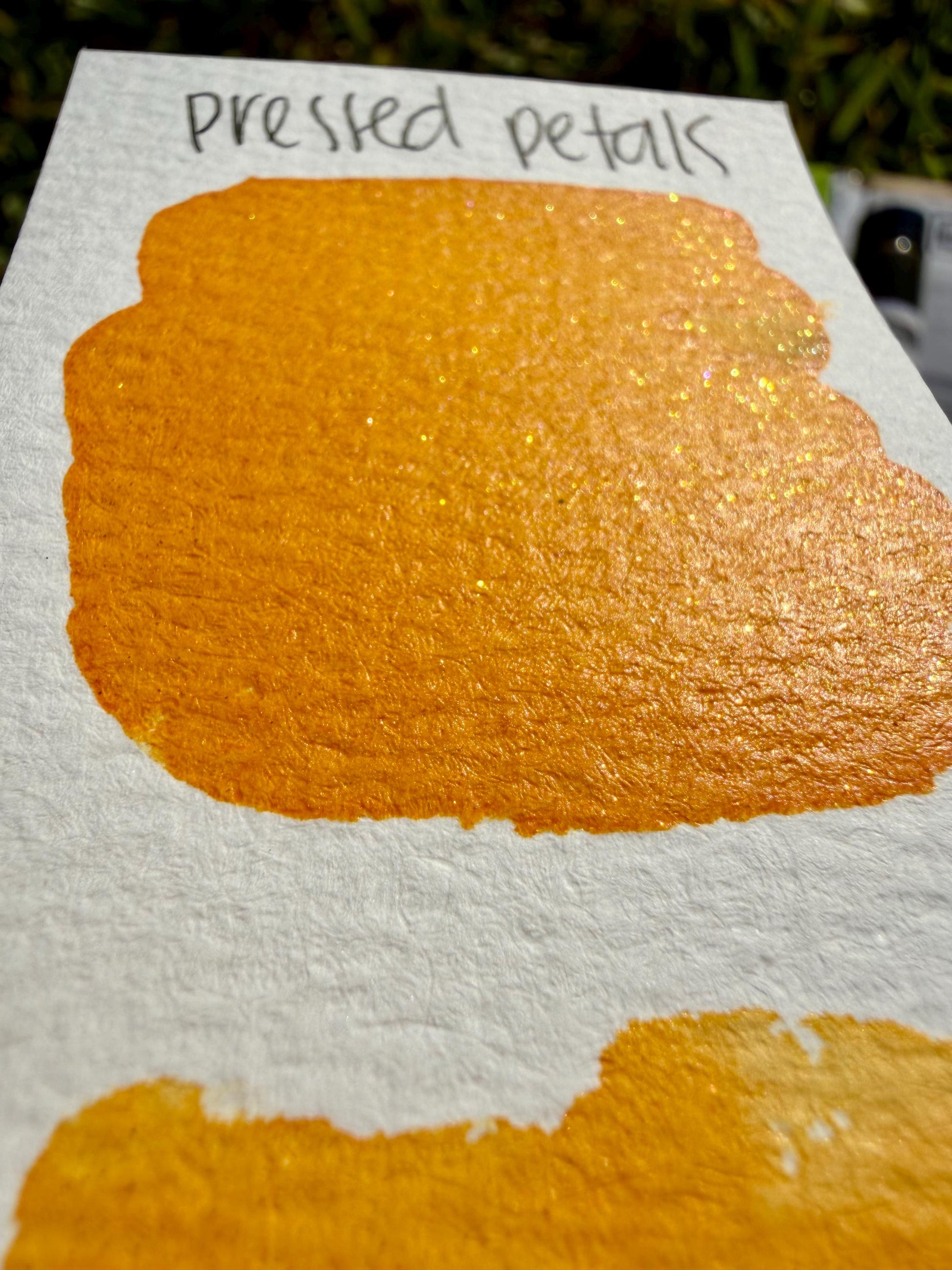 Pressed Petals | Dip Pen Ink | Handmade Ink | Calligrapby | Stencils | Handmade Cards| Watercolor | Colorshift Ink | Shimmer Ink | Nib Ink
