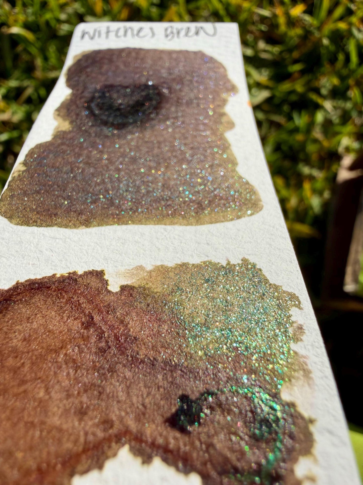 Witches Brew | Dip Pen Ink | Handmade Ink | Calligrapby | Stencils | Handmade Cards| Watercolor Art | Colorshift Ink | Shimmer Ink | Nib Ink