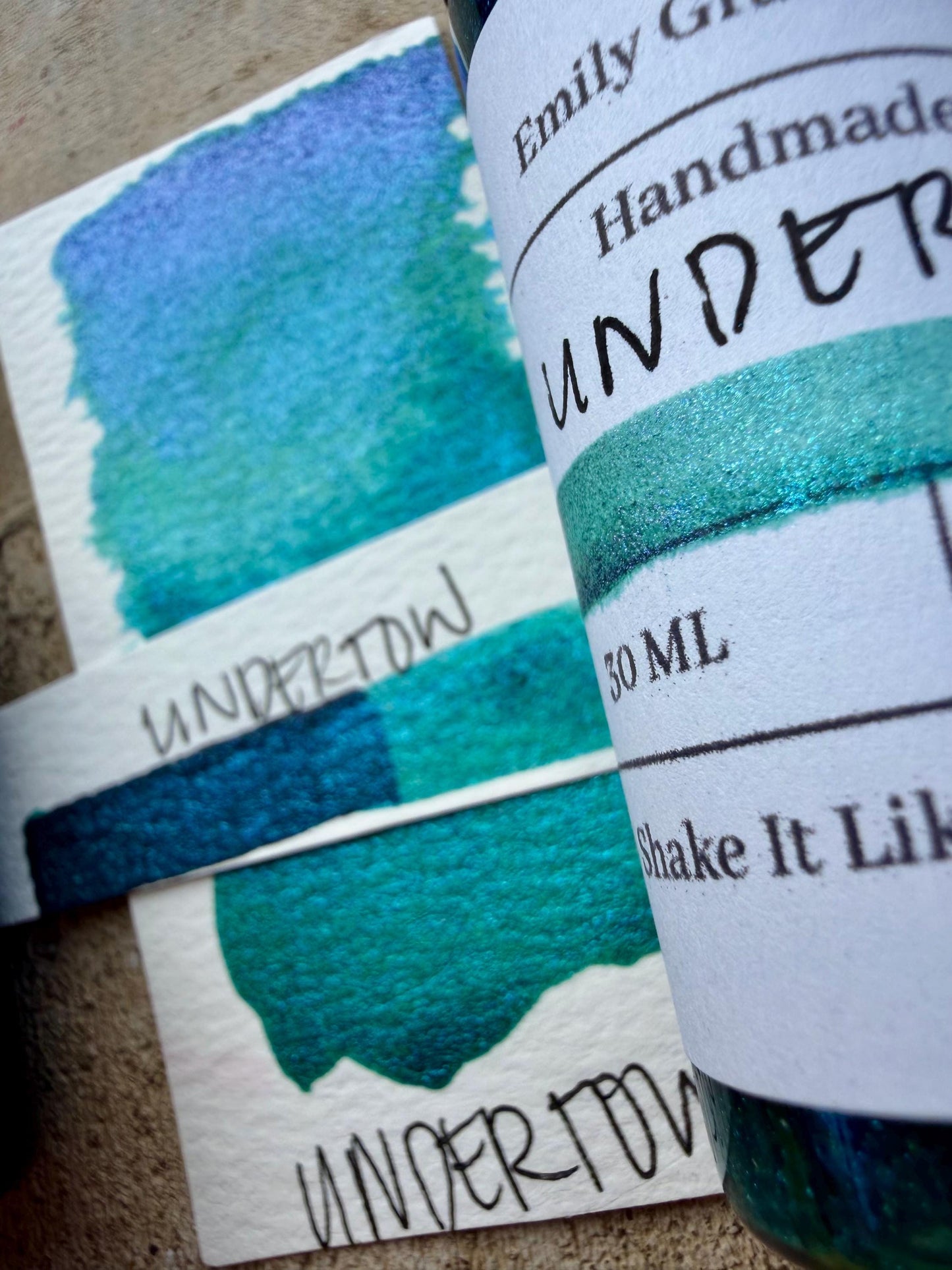 Undertow | Shimmer Ink | Handmade Ink | Calligraphy | Handmade Cards | Watercolor Ink | Colorshift Ink | Drawing Ink | Art Ink | Ink