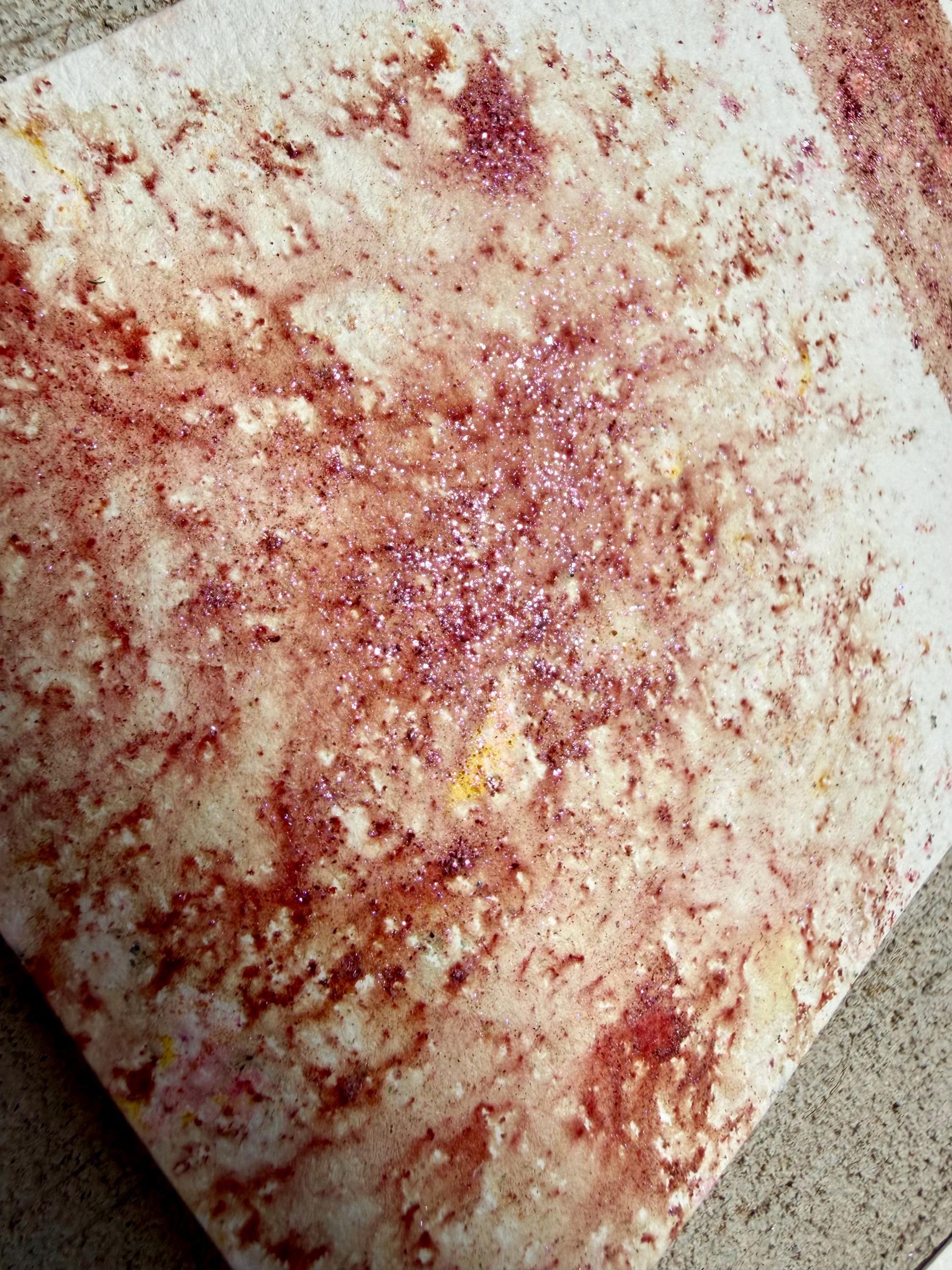 Fold In The Cheese | Handmade Pigment Salts Watercolor | Color Burst Texture Paint | Sparkly Mica Pigment Crystals | Unique Art Supply