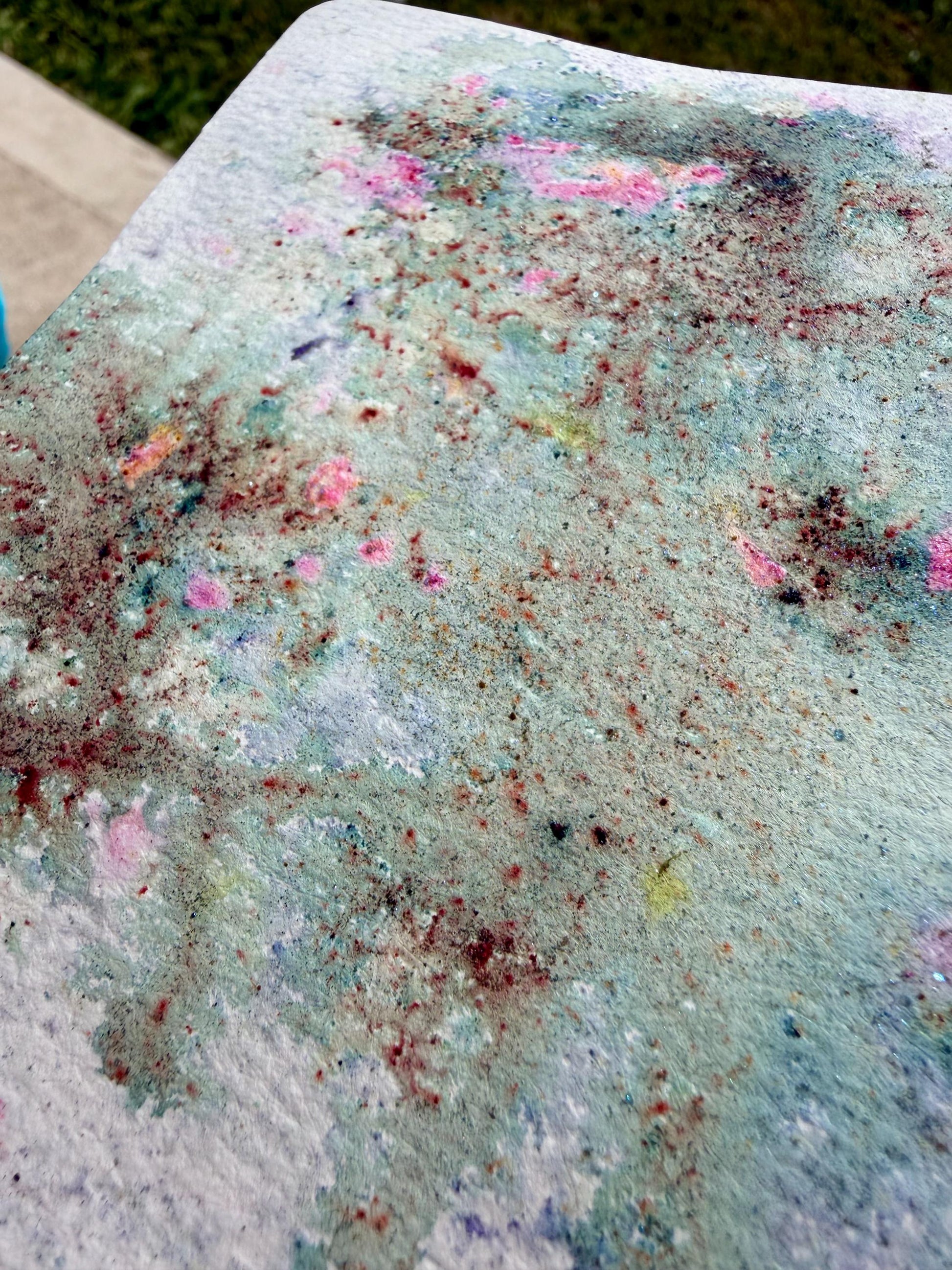 Devil’s Lettuce | Handmade Pigment Salts Watercolor | Color Burst Texture Paint | Sparkly Mica Pigment Crystals | Unique Art Supply