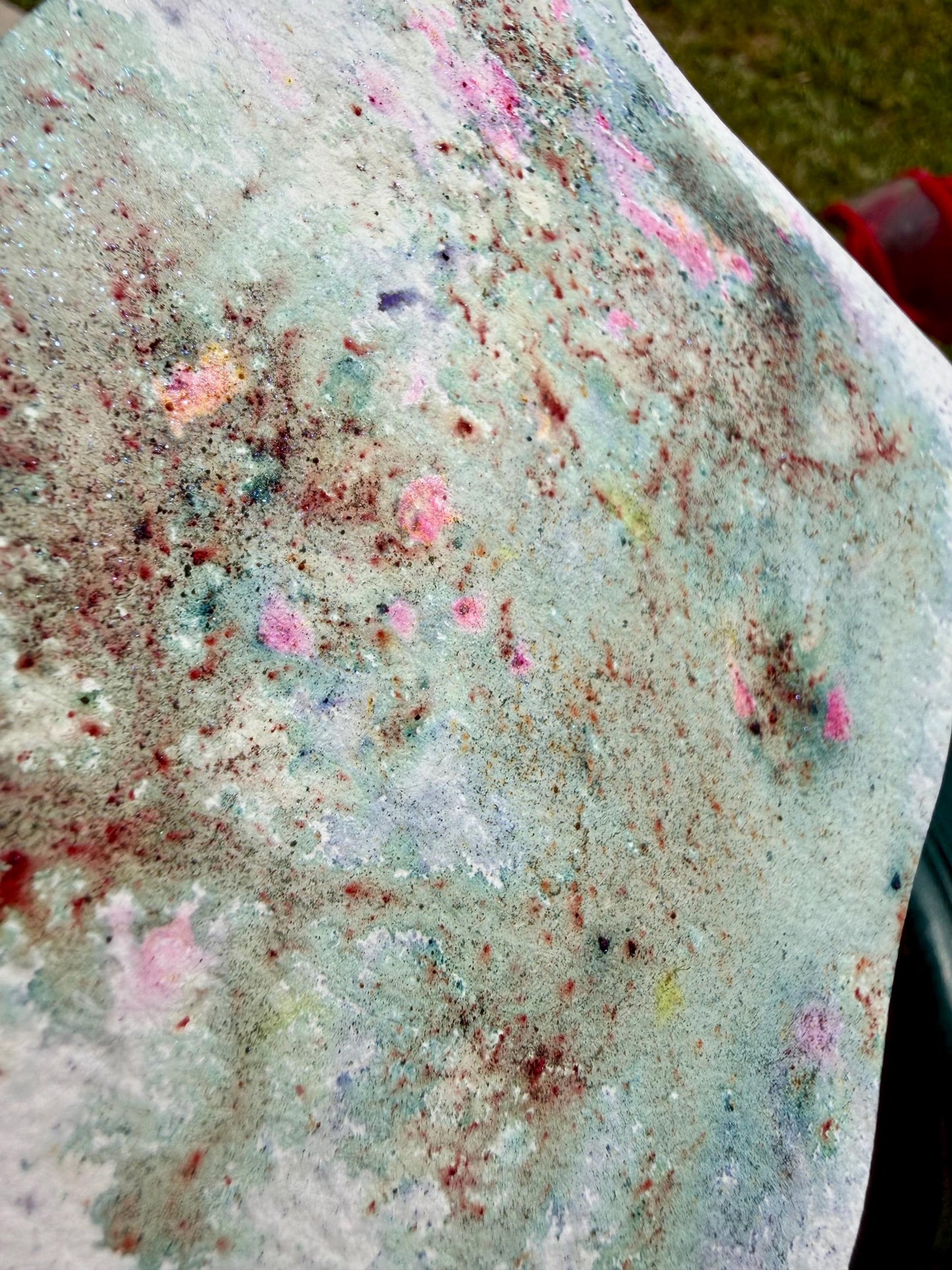 Devil’s Lettuce | Handmade Pigment Salts Watercolor | Color Burst Texture Paint | Sparkly Mica Pigment Crystals | Unique Art Supply