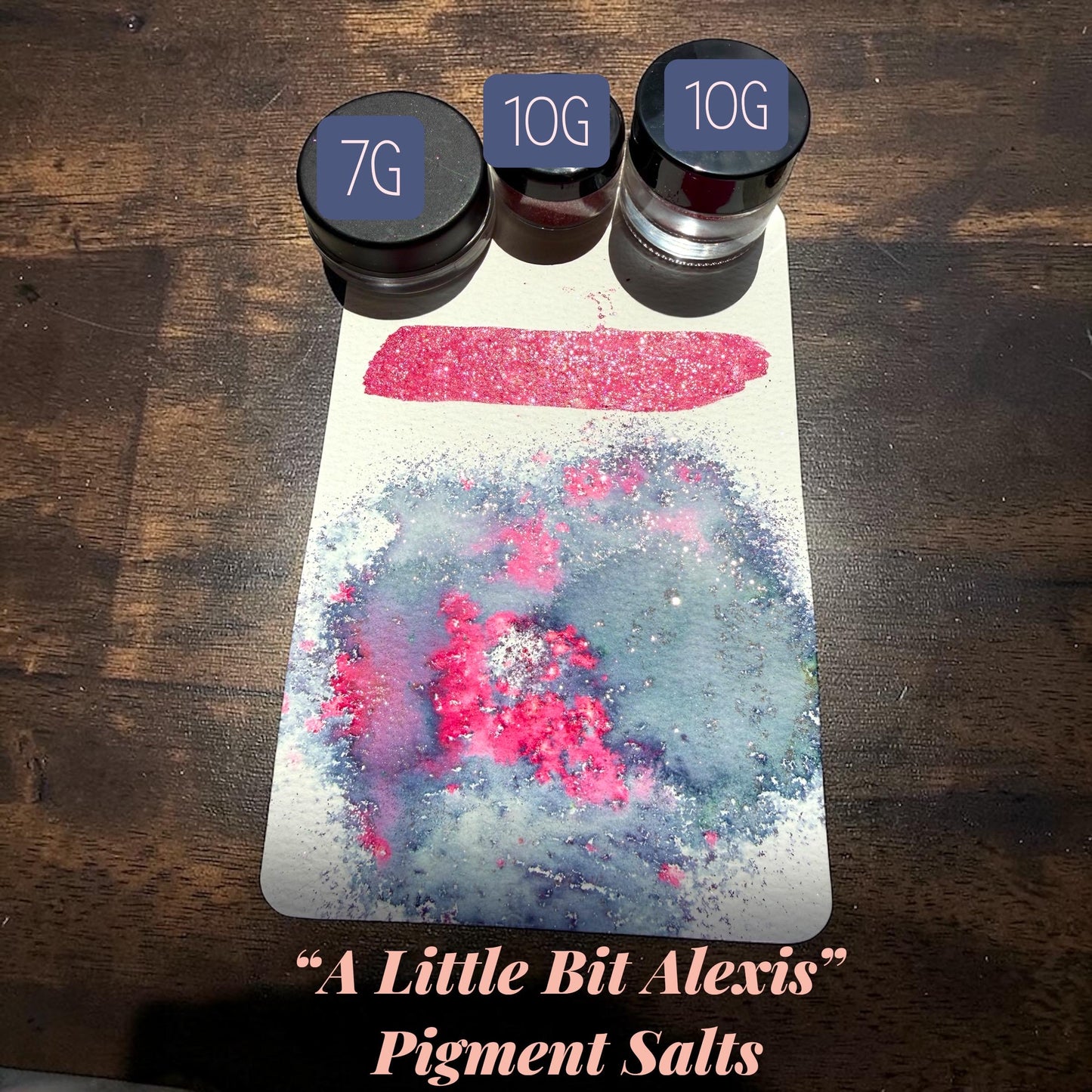 A Little Bit Alexis | Handmade Pigment Salts Watercolor | Color Burst Texture Paint | Sparkly Mica Pigment Crystals | Unique Art Supply
