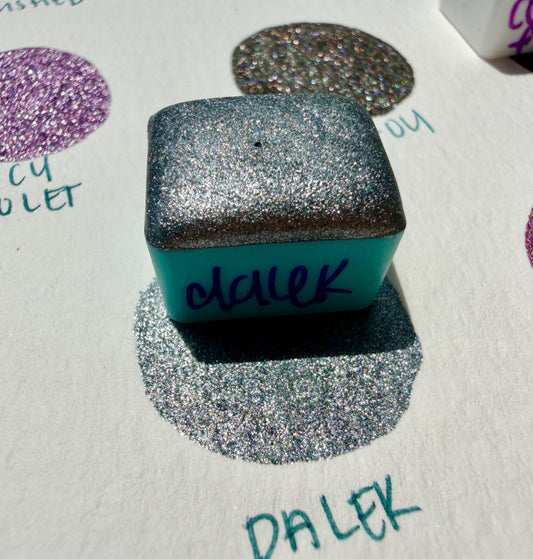 Dalek | Handmade Watercolors | Handmade Paint | Watercolors | Watercolor | Handmade Cards | Chrome Watercolors